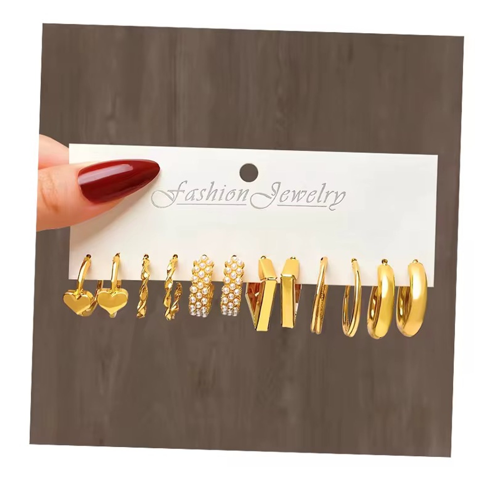 Silver and Gold mini hoop set image