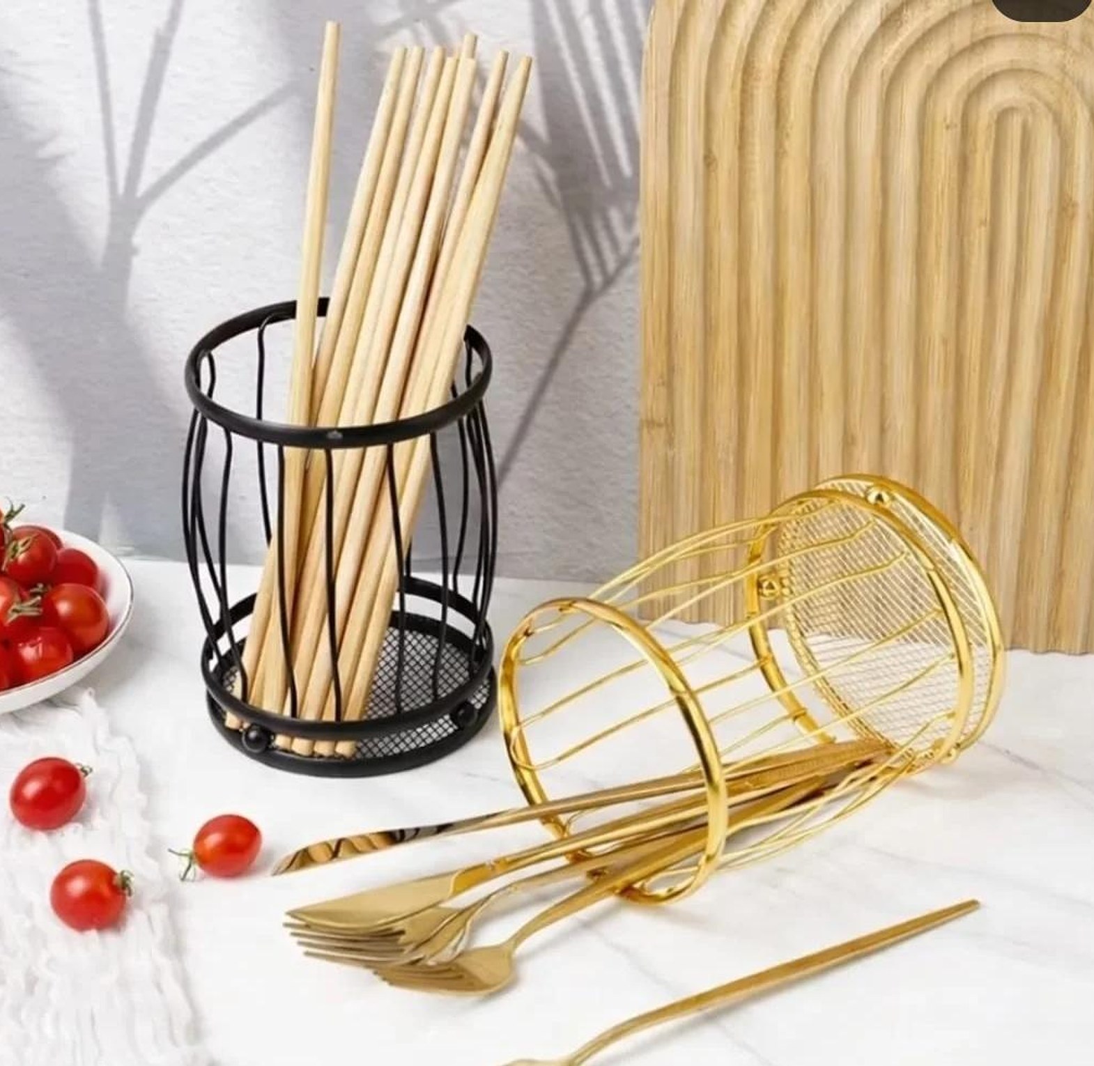 Metal Cutlery Holder Organizer image