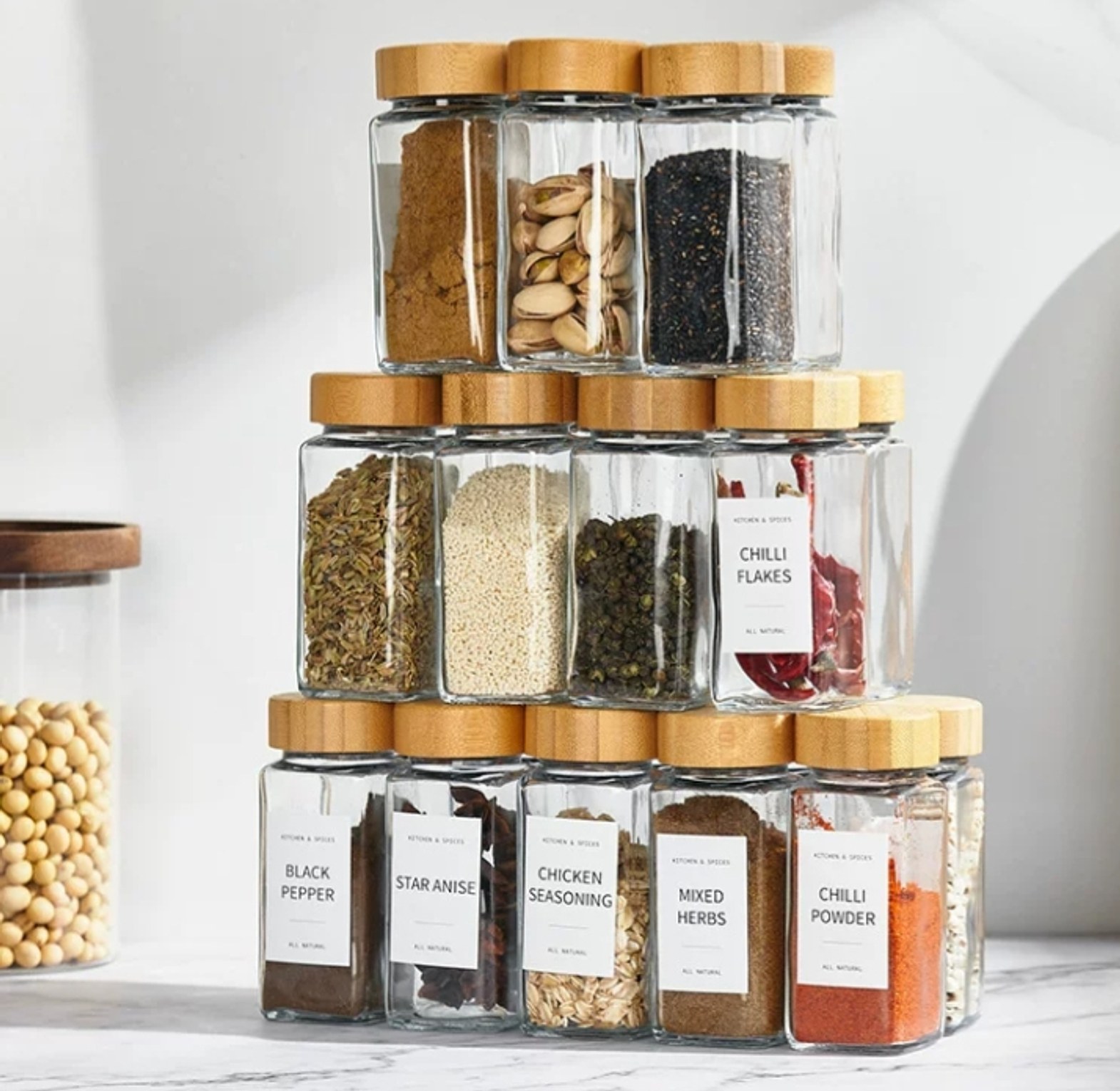 5pcs Spice Jars image
