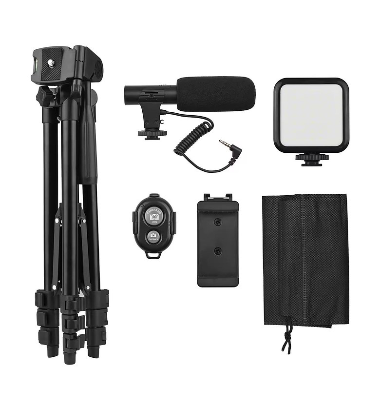  Tripod Stand Smartphone Vlogging Kit (Model KIT-05LM).  image