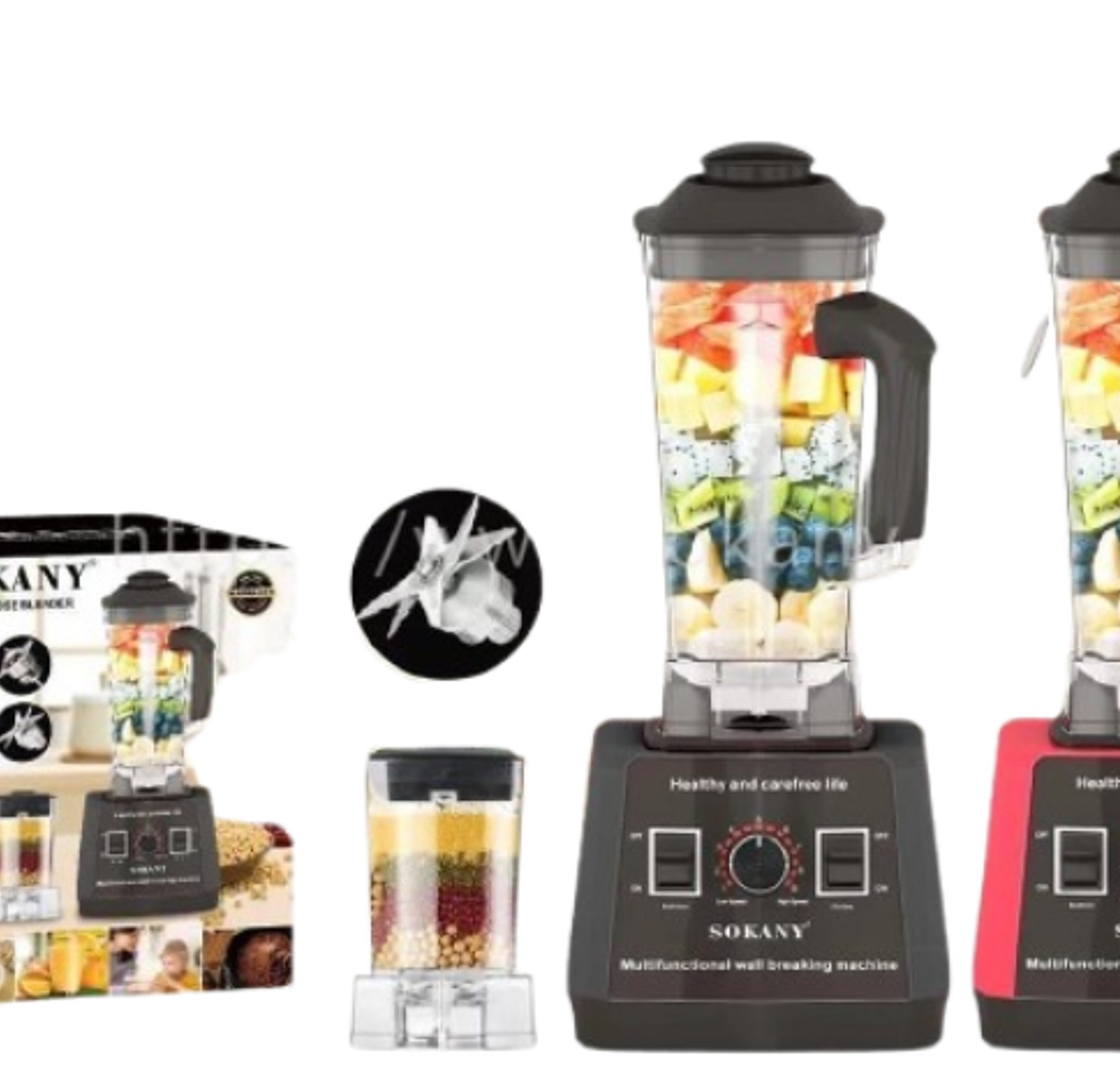 Sokany SK-666 Professional 2.5L Heavy Duty Commercial Blender, 5000W, with Unbreakable Jar image