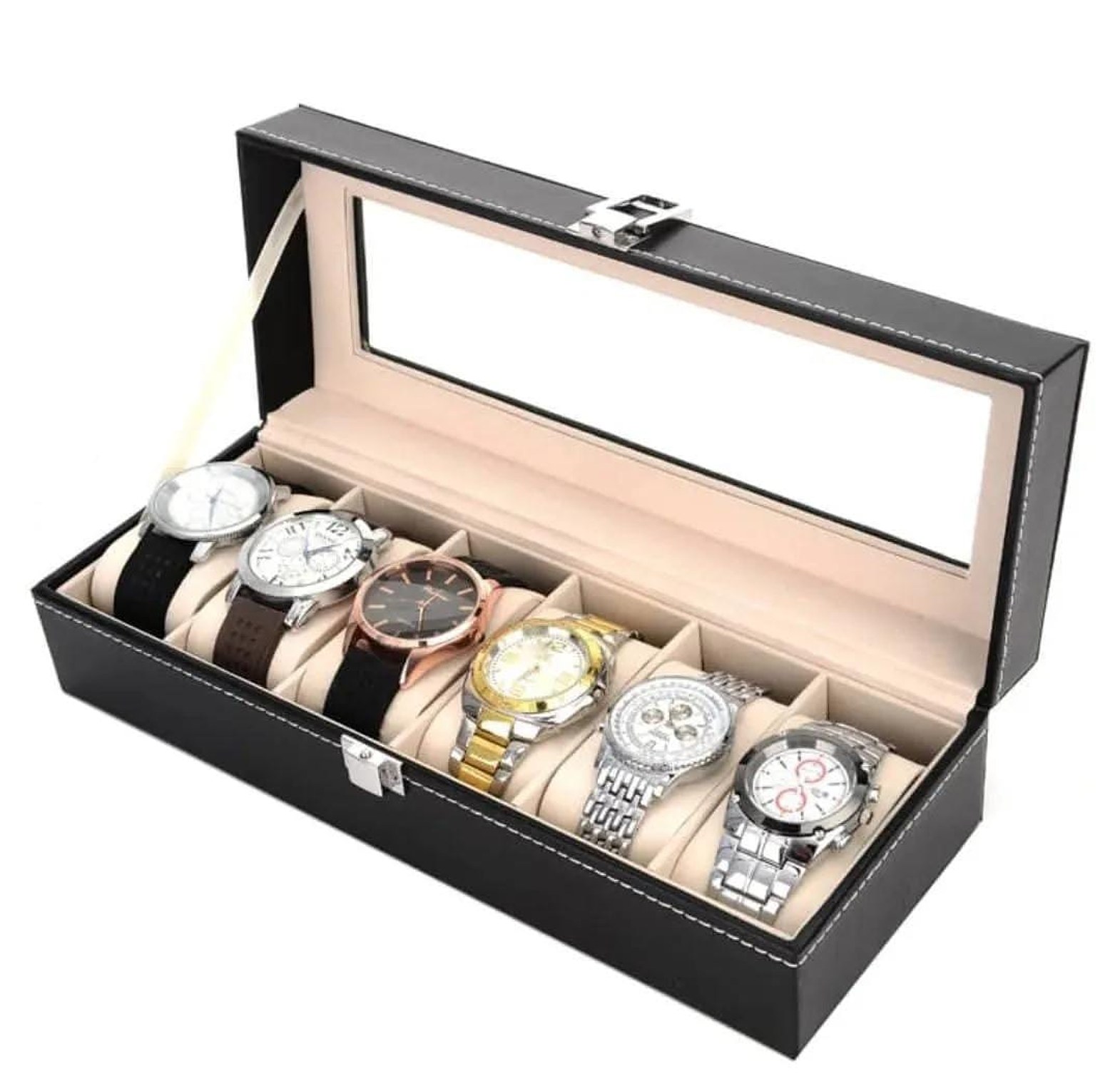 6 Slots Watch Organizer/Storage Box image