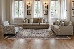 GAVIN 6 Seater Fabric Sofa (3+2+1) thumbnail 1