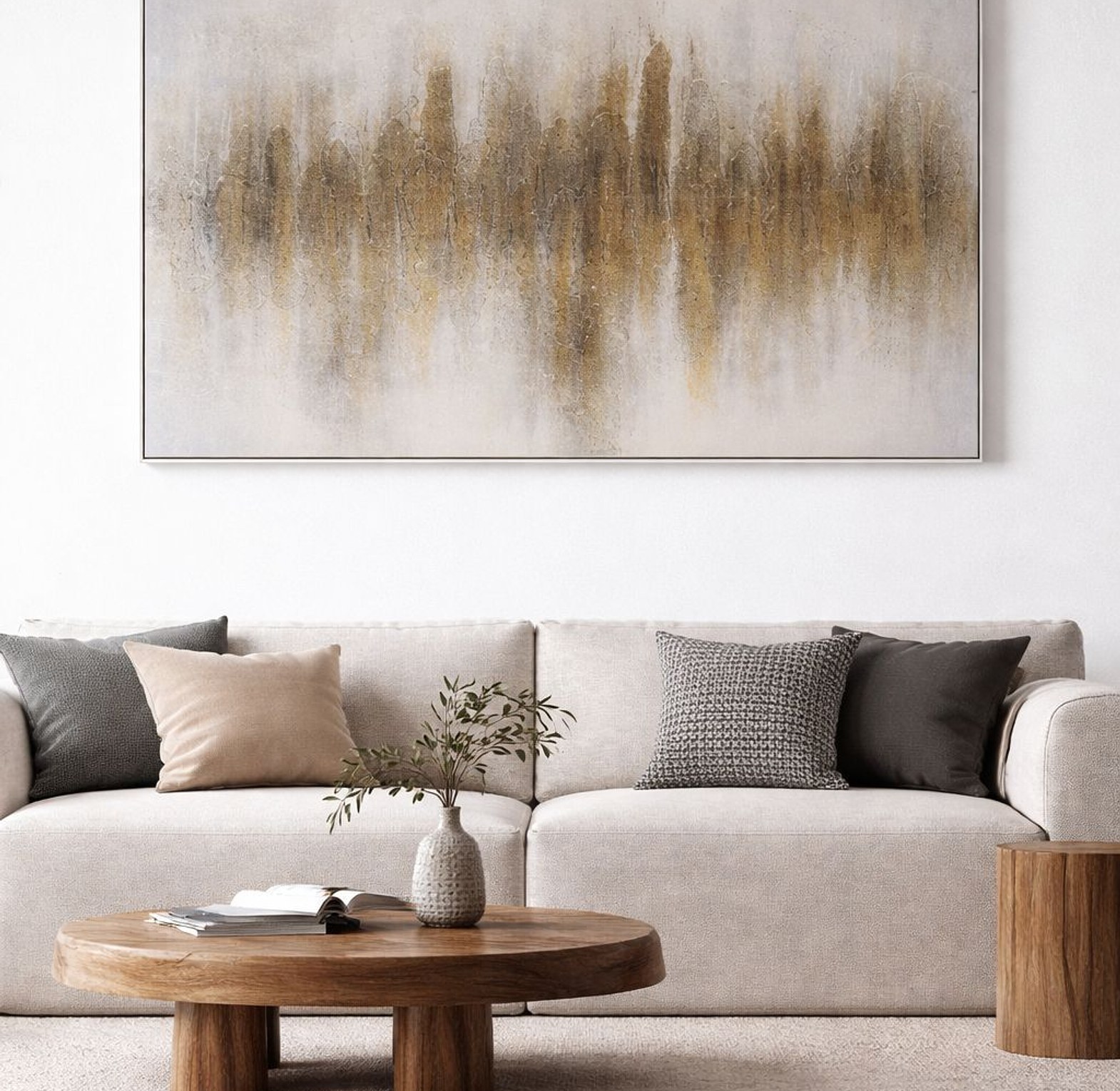 Modern Abstract Brushstroke Wall Art image