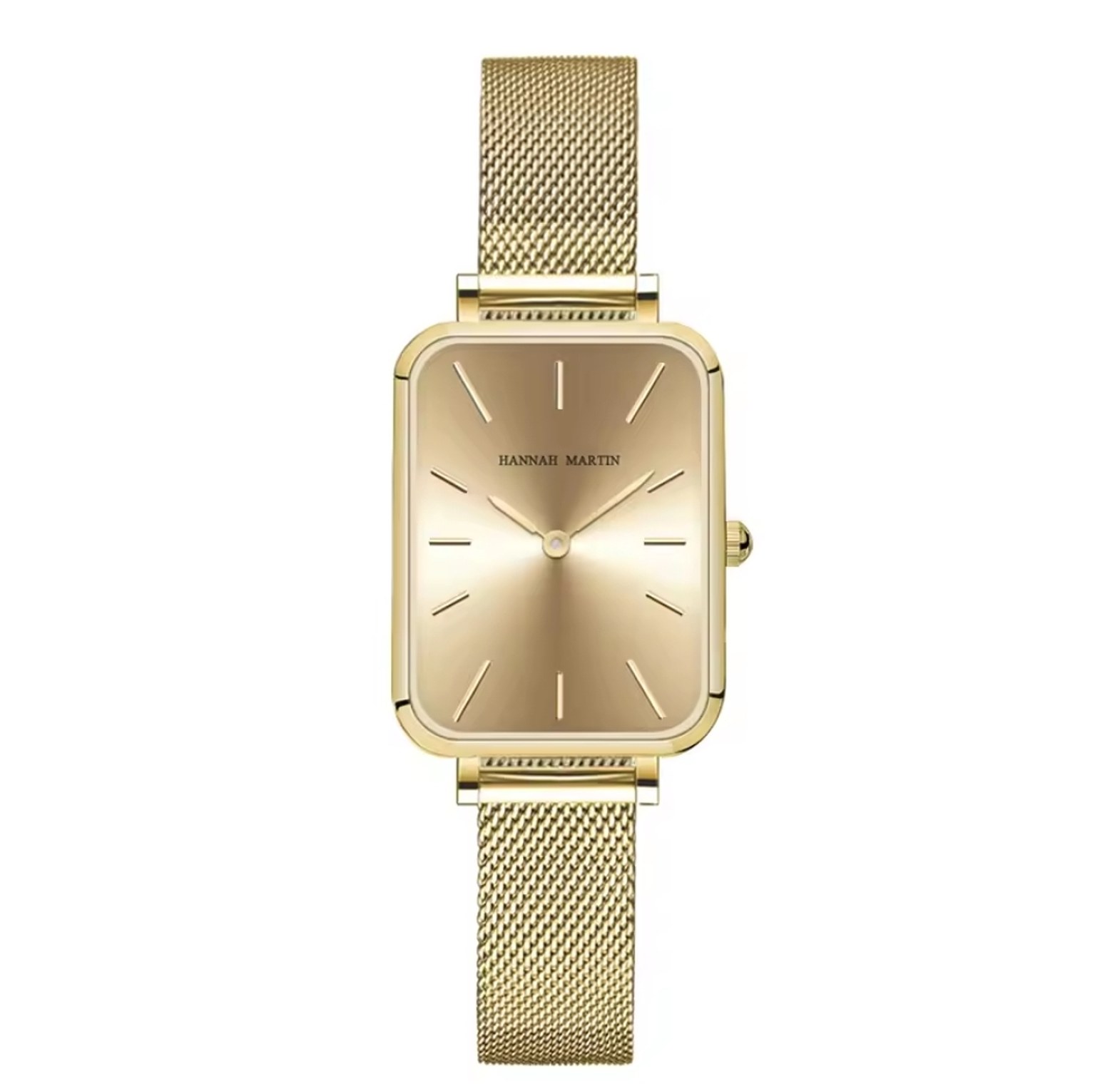 Rectangle Slim Nordic Stainleess Steel Hannah Martin Watch for ladies/women  image