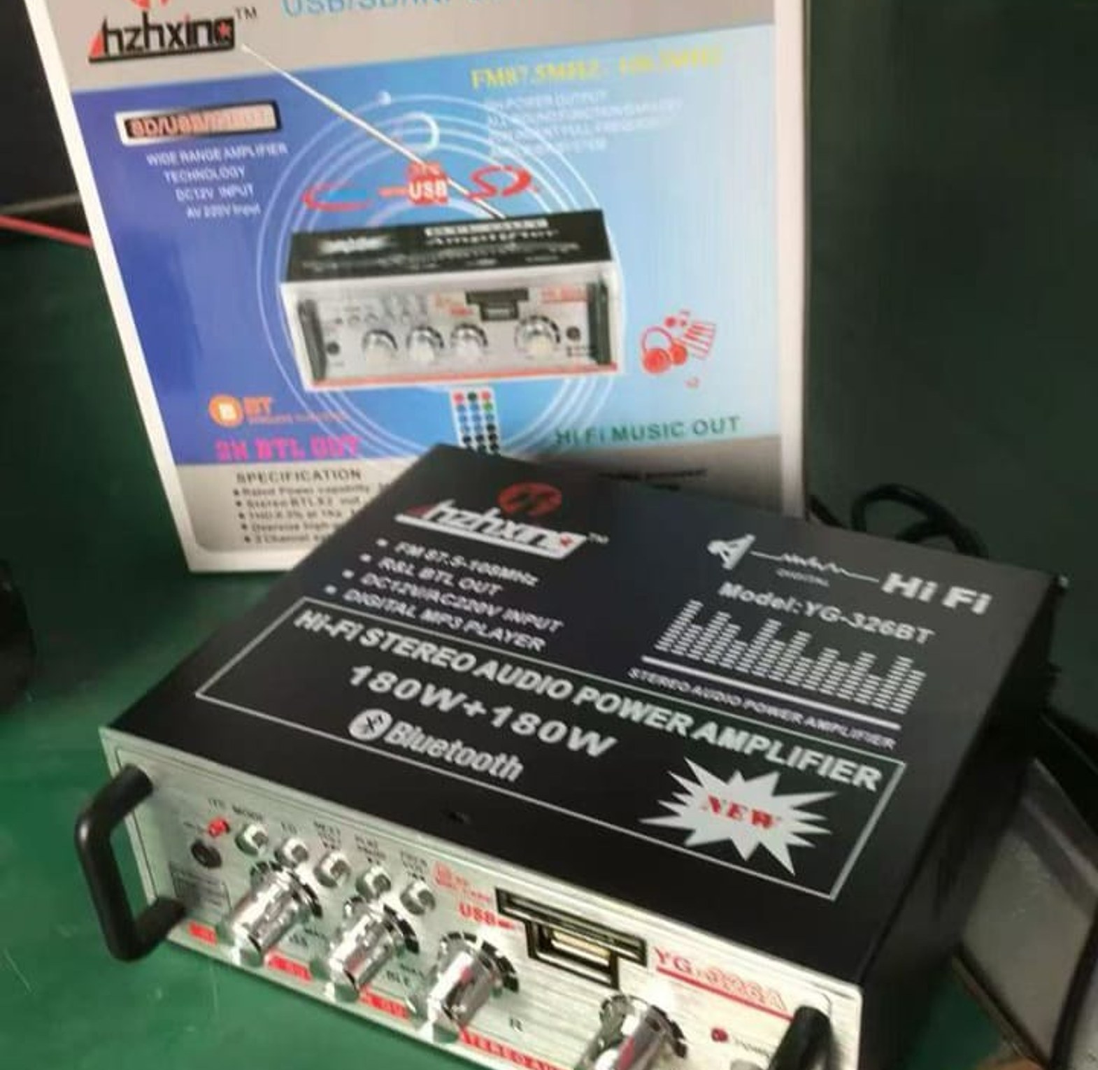 Amplifier. YT-326A Hi-Fi Stereo Audio Power Amplifier. It is designed to amplify audio signals for speakers. image