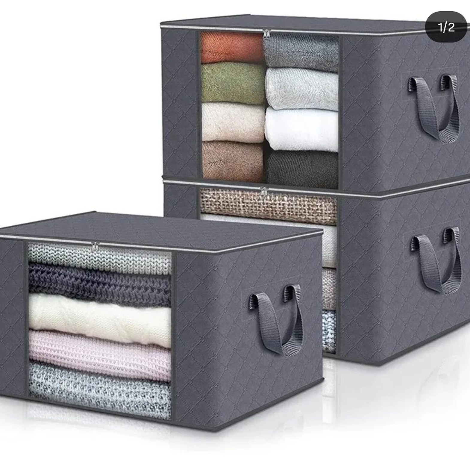 Non woven material Duvet/cloth storage organizer image