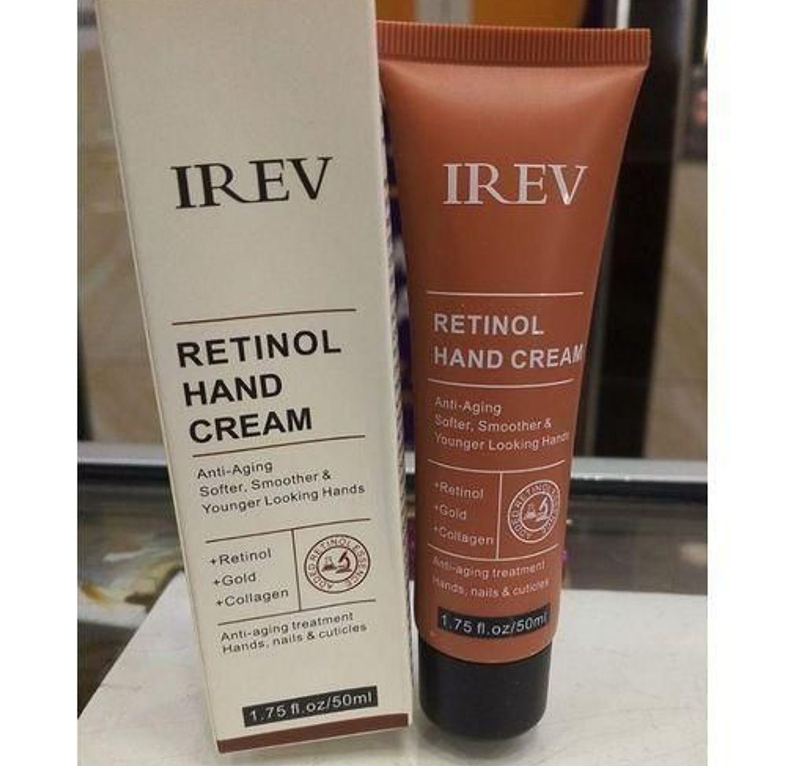IREV Retinol Hand Cream – Retinol, Gold & Collagen image