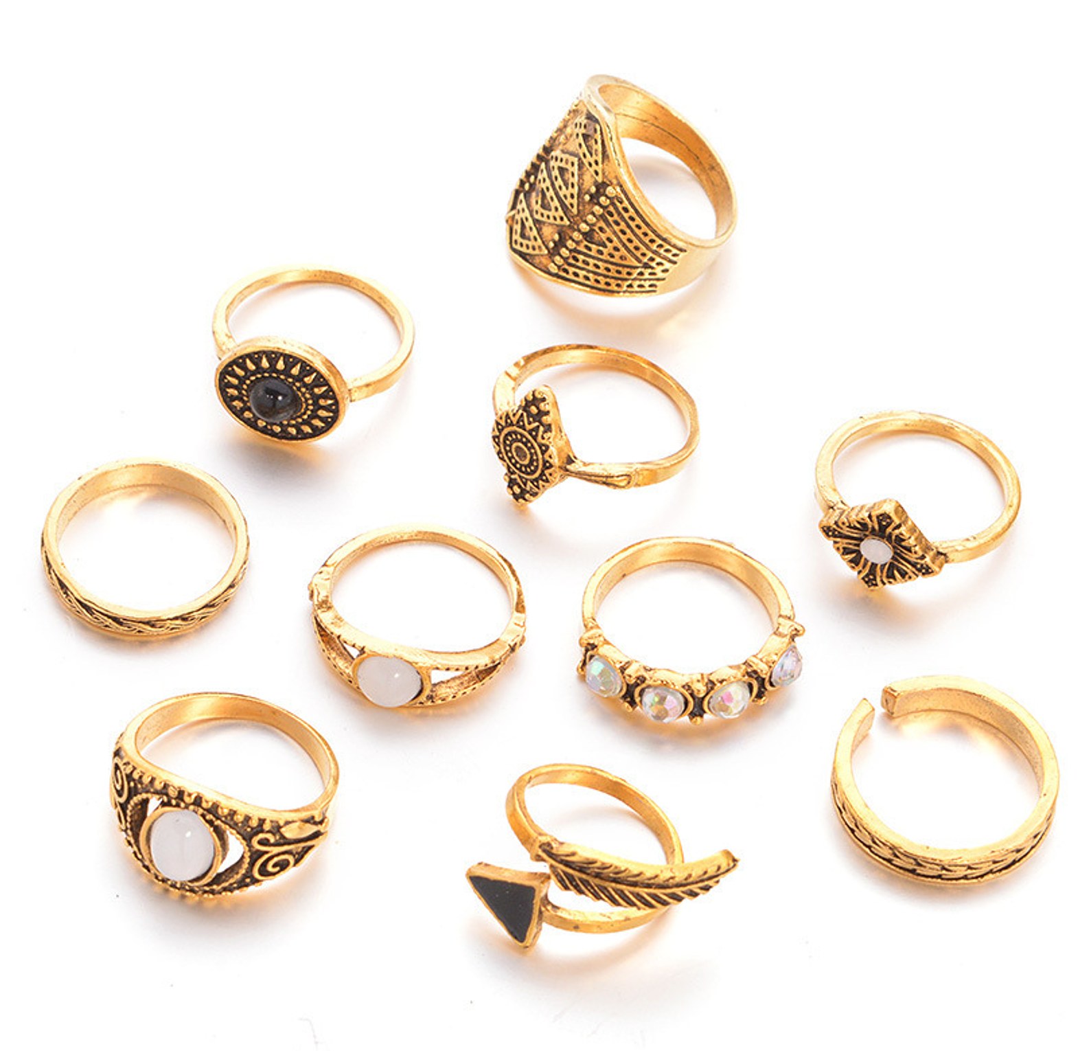 Golden arrow Ring Set image