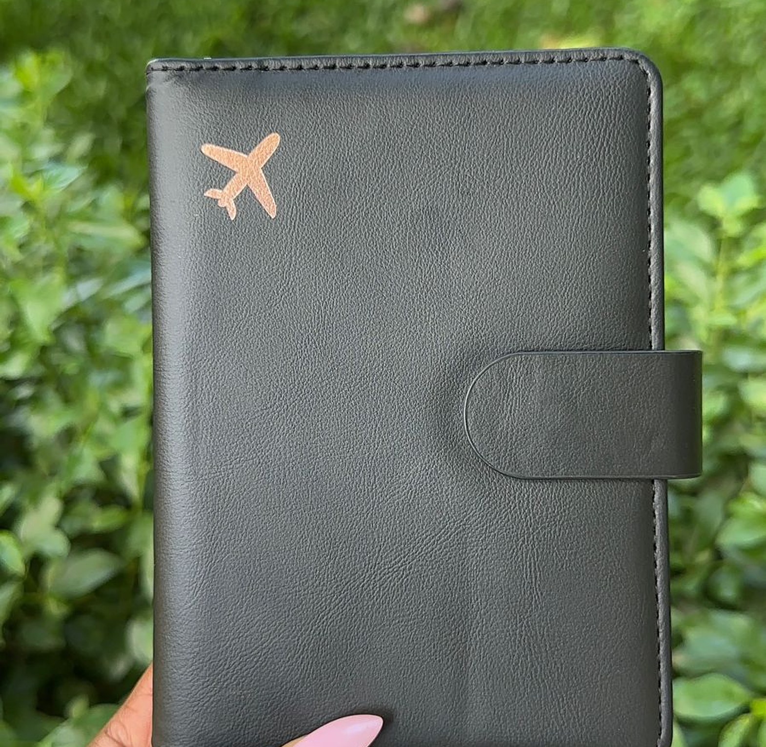 Passport Holder Travel Organizer Wallet and Card Holder image