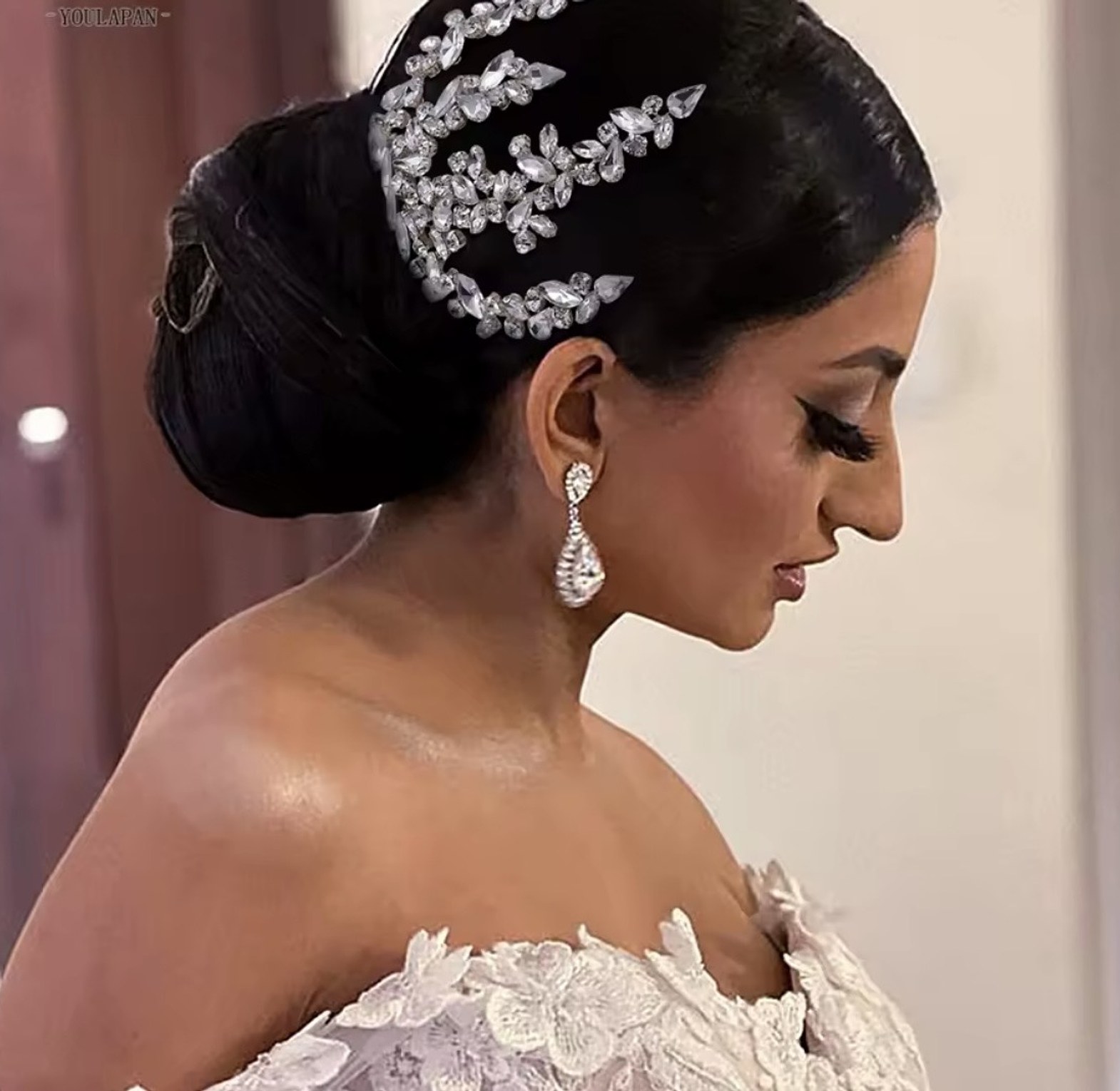 Sylvana Crystal Vine Bridal Headpiece image