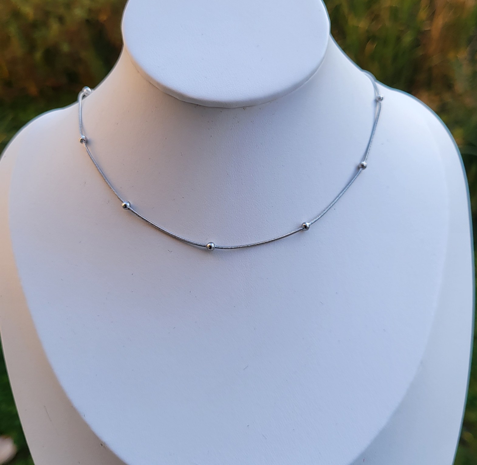 Silver necklace  image