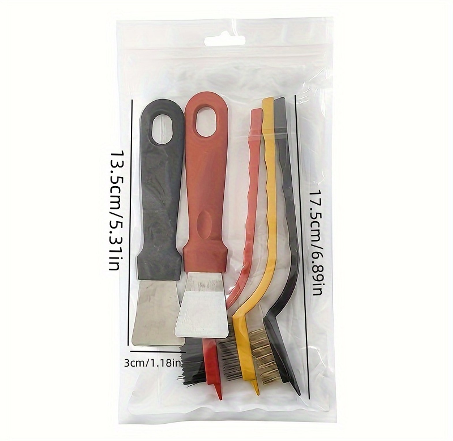 5-Piece Cleaning Brush and Scraper Tool Set image