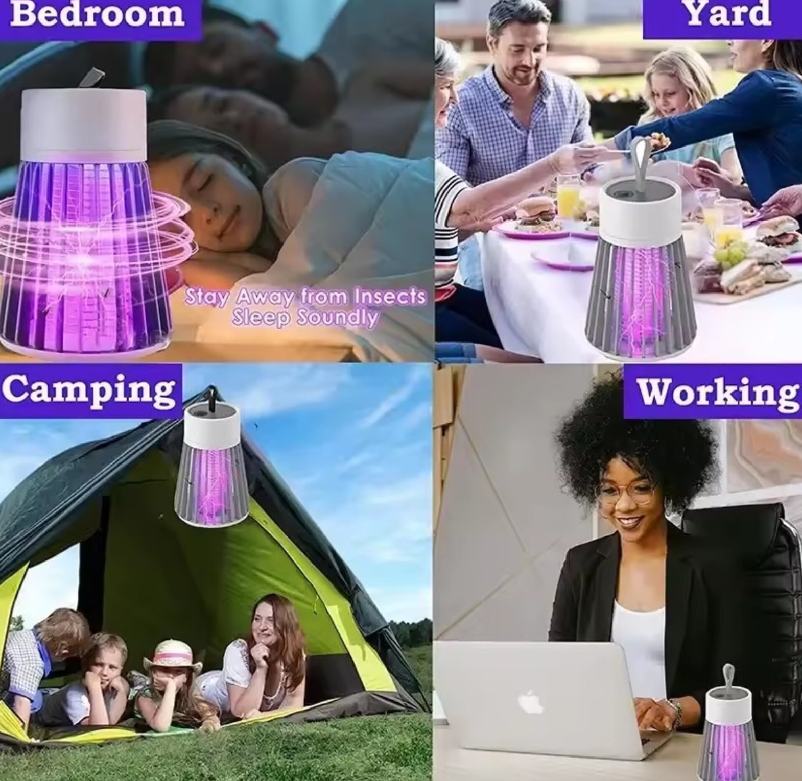 Portable Electric Mosquito Killer Lamp LED Bug Zapper UV Insect Trap for Home & Camping - Powerful Indoor/Outdoor Pest Control Nairobi Kenya image