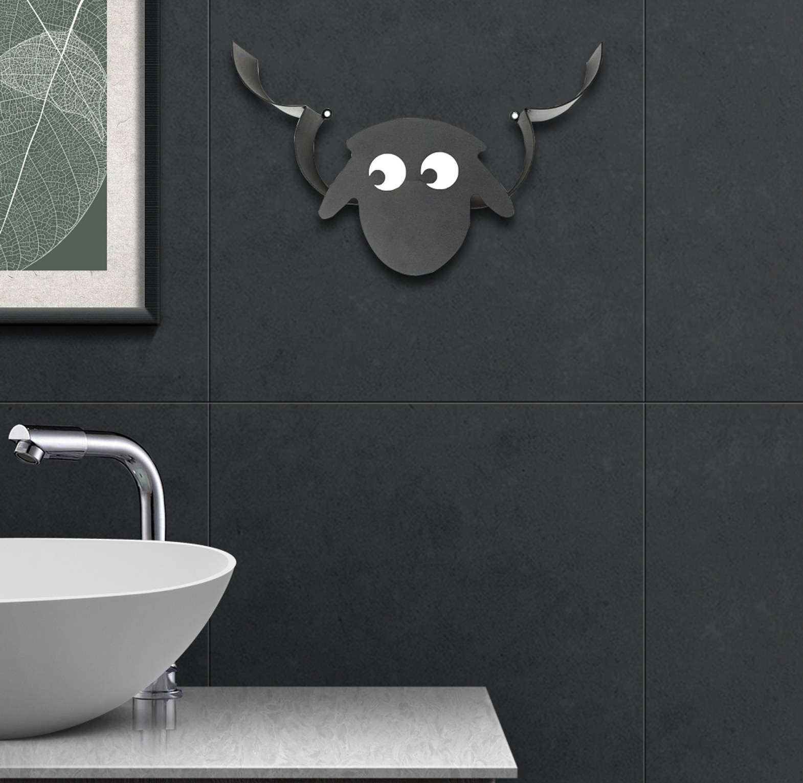 Sheep Decorative Toilet Paper Holder Wall Mounted image