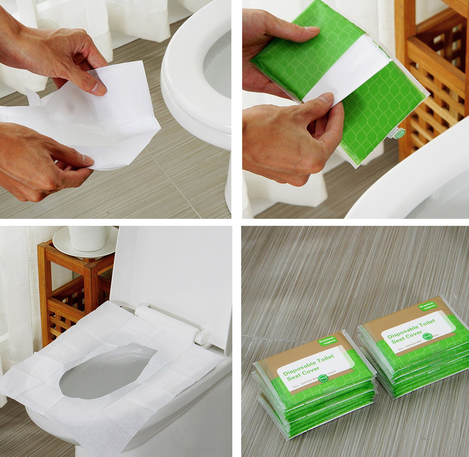 10pcs Toilet Seat Paper Covers image