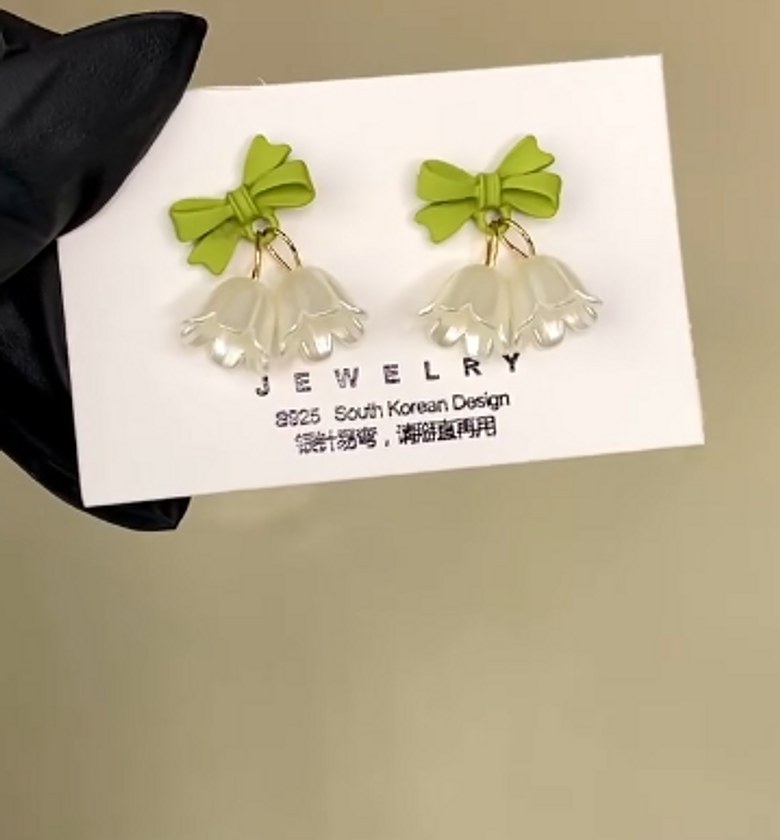 Cute Lilly Fairy Flower Earrings image