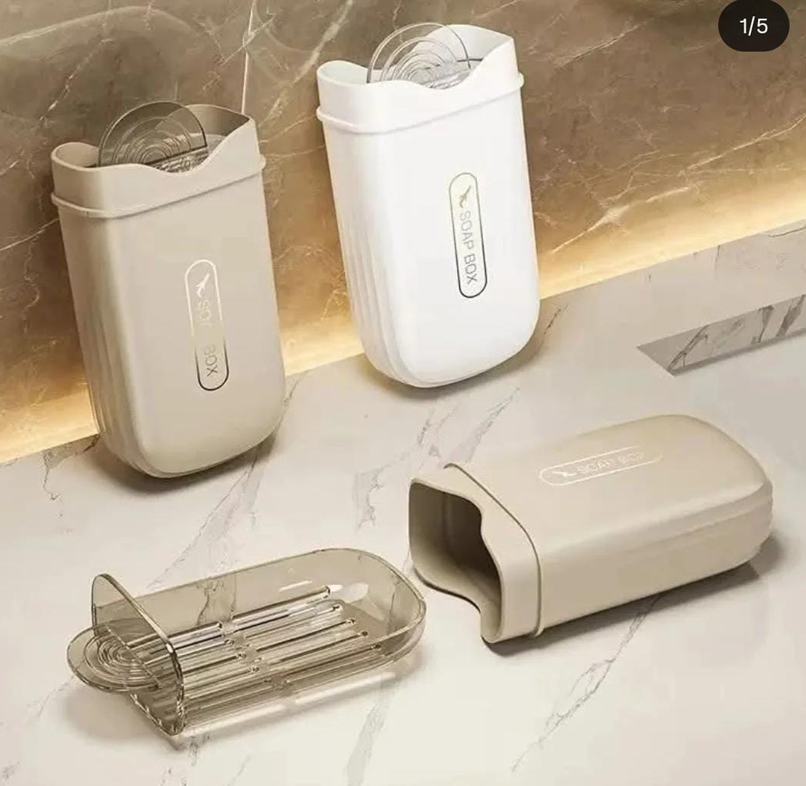Portable travel soap dish holder image