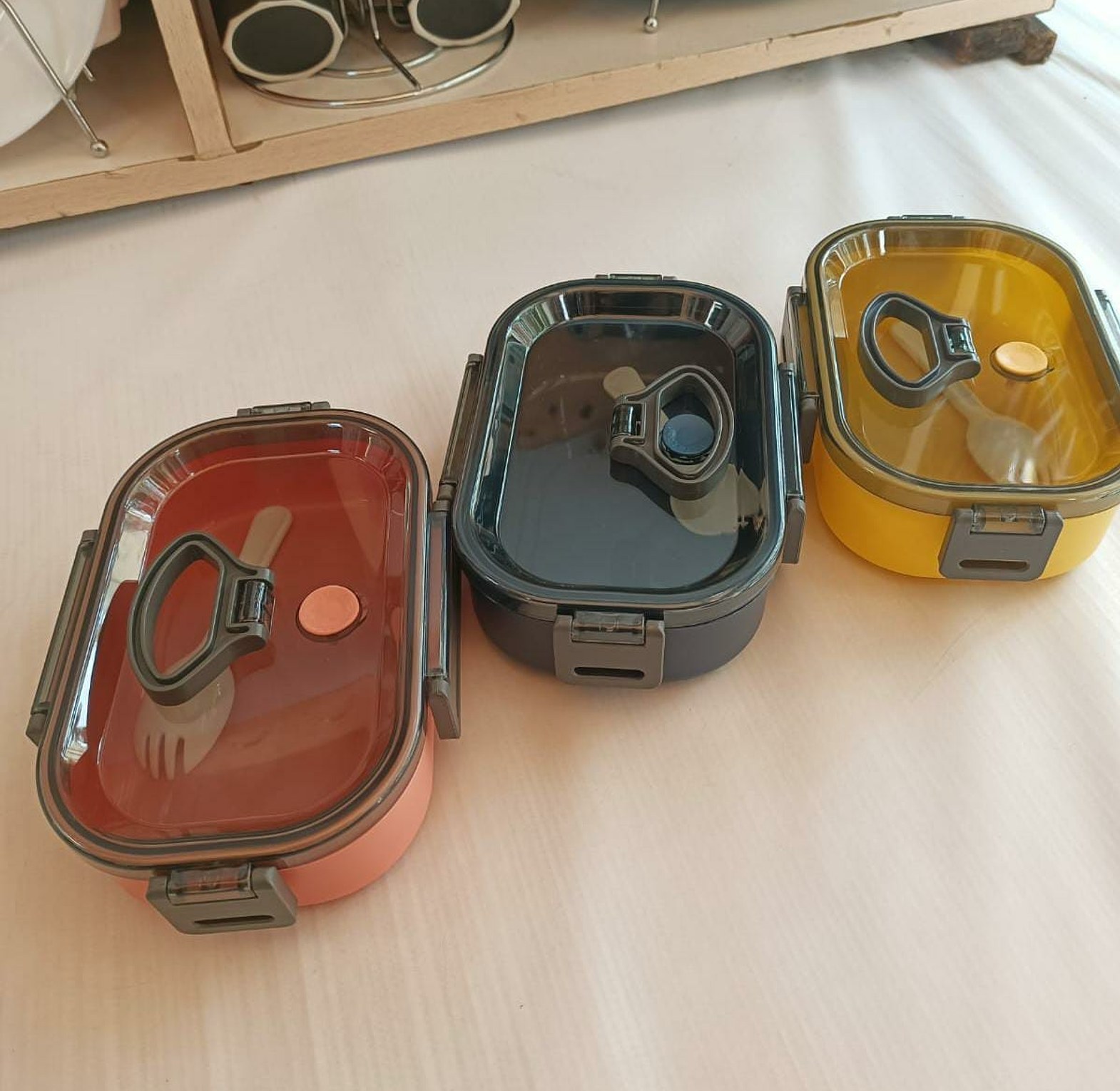 Leak-Proof Lunch Box, Food Container, Bento Box, With Cutlery image