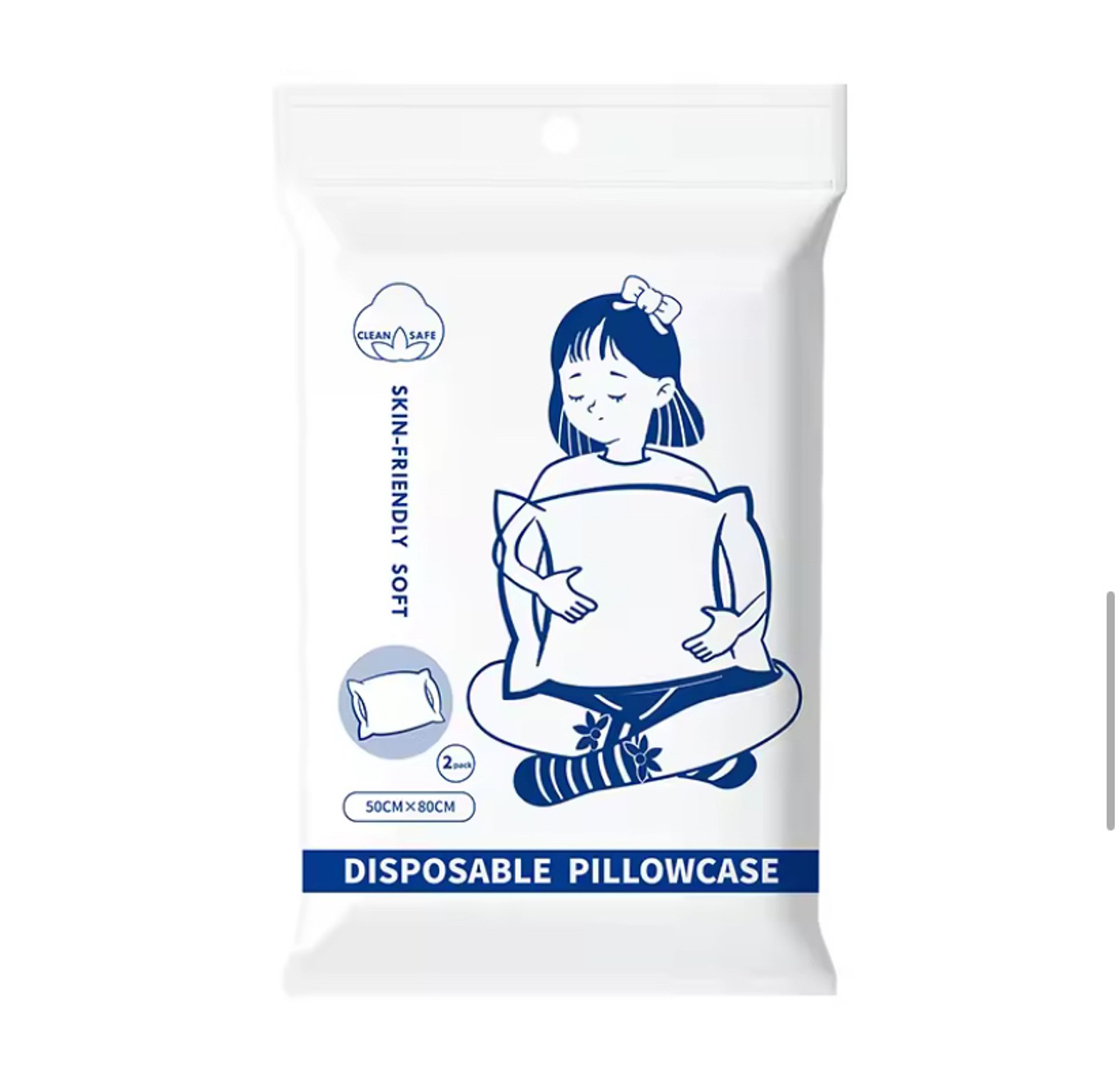 Disposable pillow case. Disposable Pillowcase Household Traveling Hotel Disposable Pillow Case Comfortable Breathable Bedding Portable Pillow Cover image