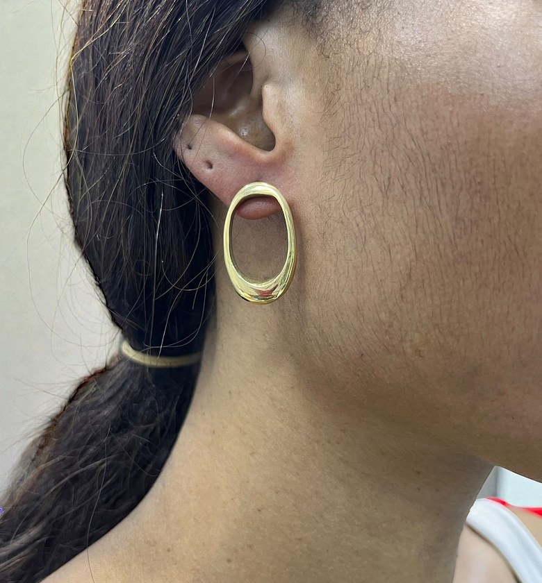 Lake Brass Earrings image