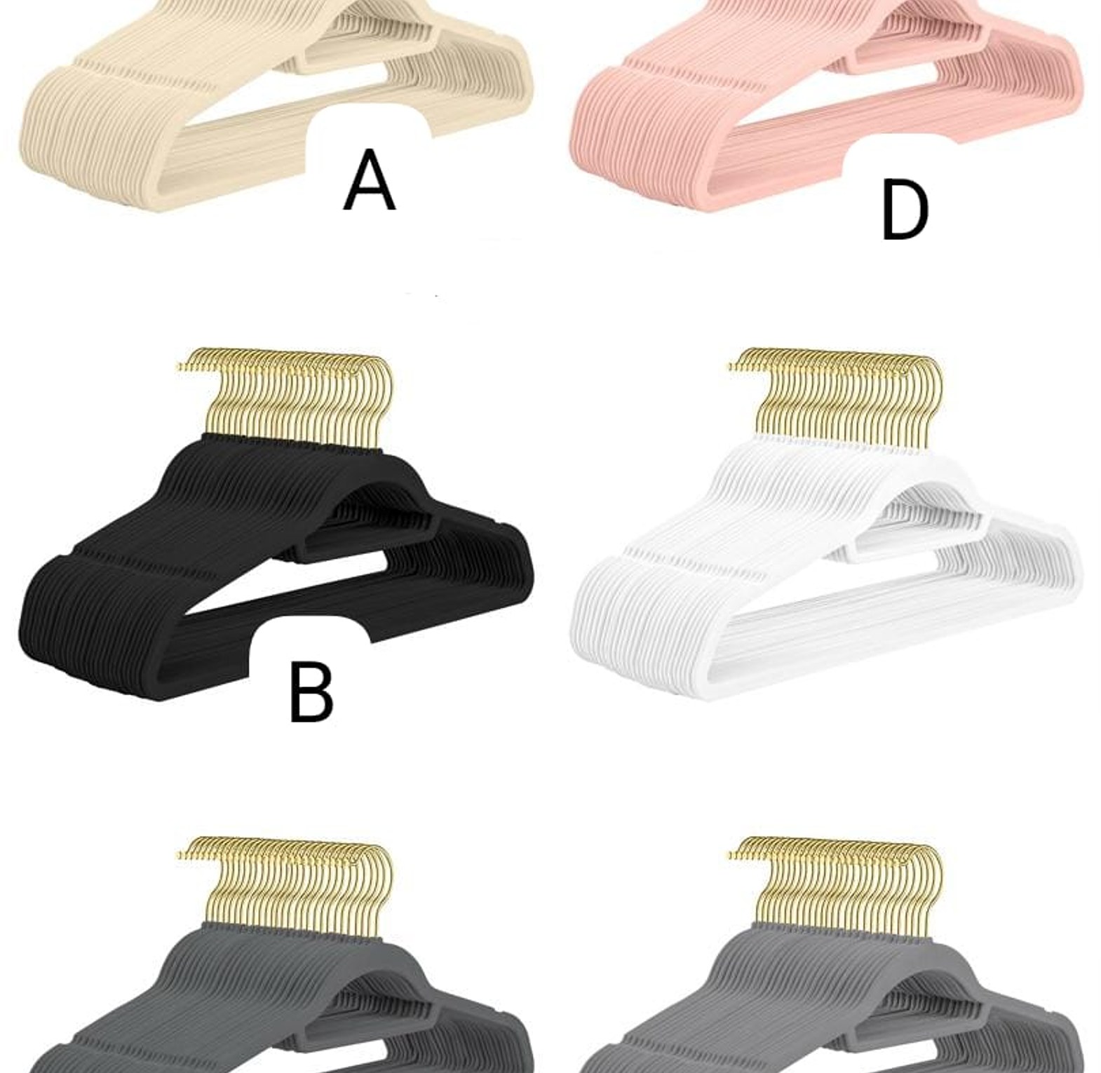 10pc Non Slip Velvet Clothes Hangers image