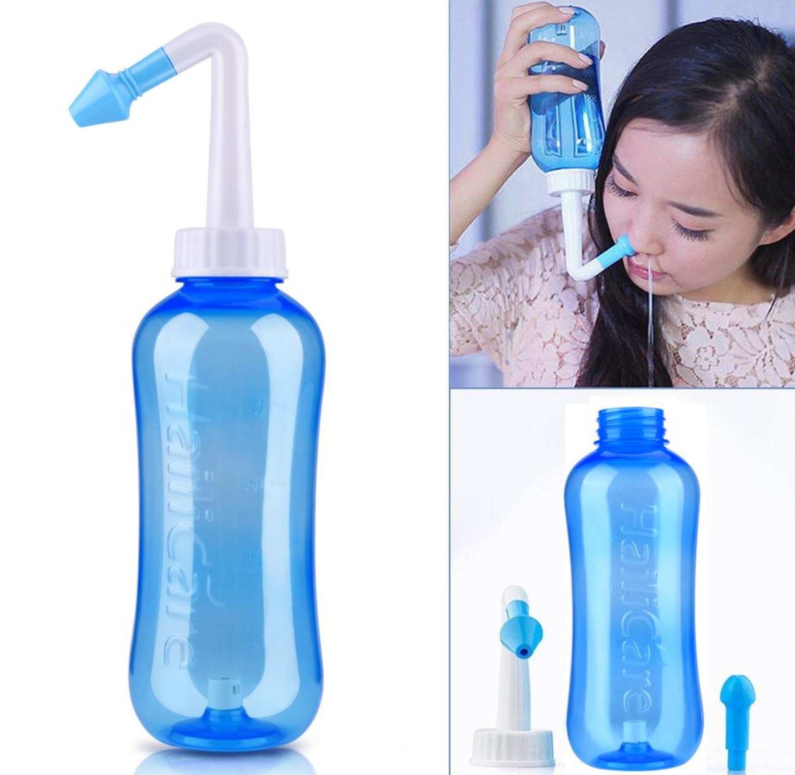 500ml nasal washing bottle image