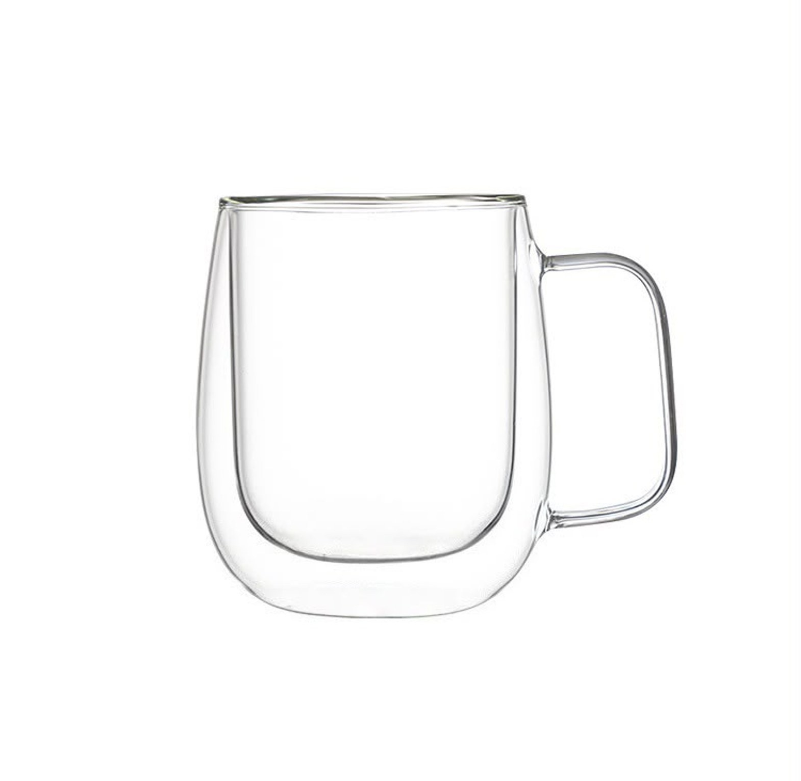 Elegant Double-Wall Insulated Glass Mug image