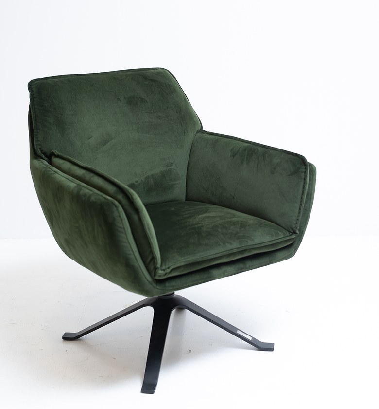 ARMCHAIR VELVET GREEN ARM image