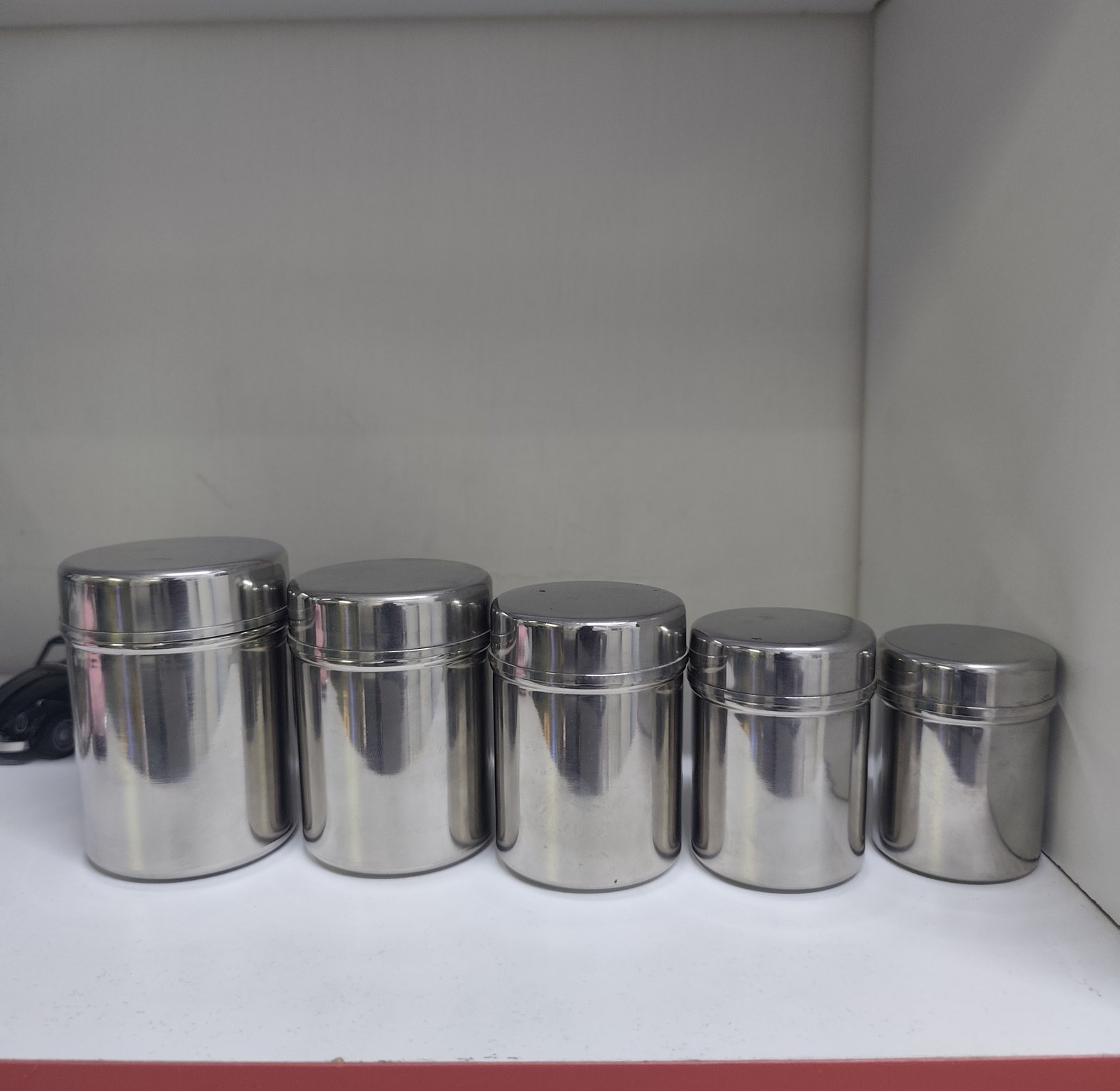 5pc Stainless Steel Canisters and Jars image