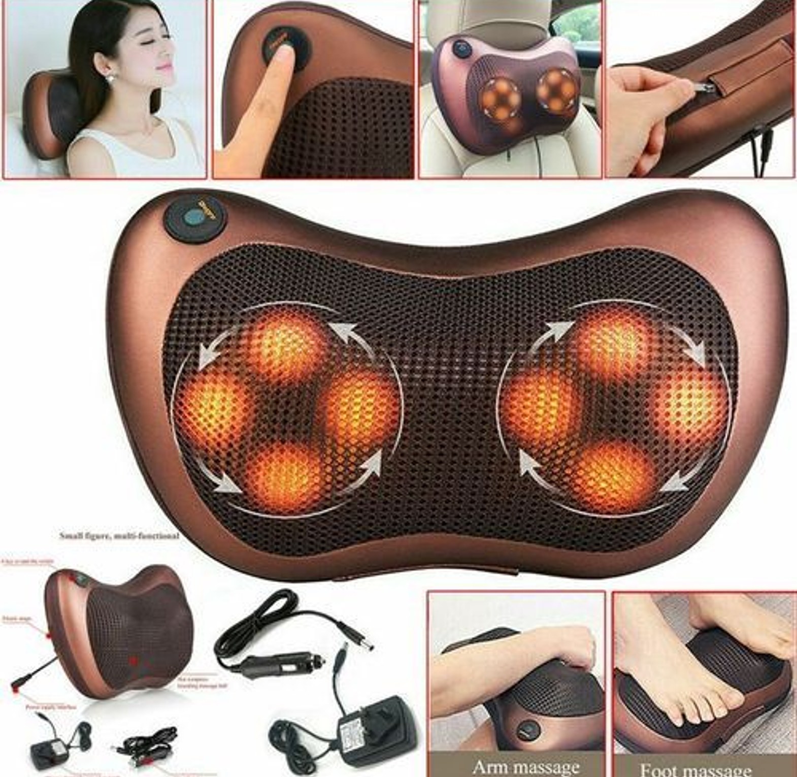 Lumbar Neck Pillow Massager/Car Pillow Massager image