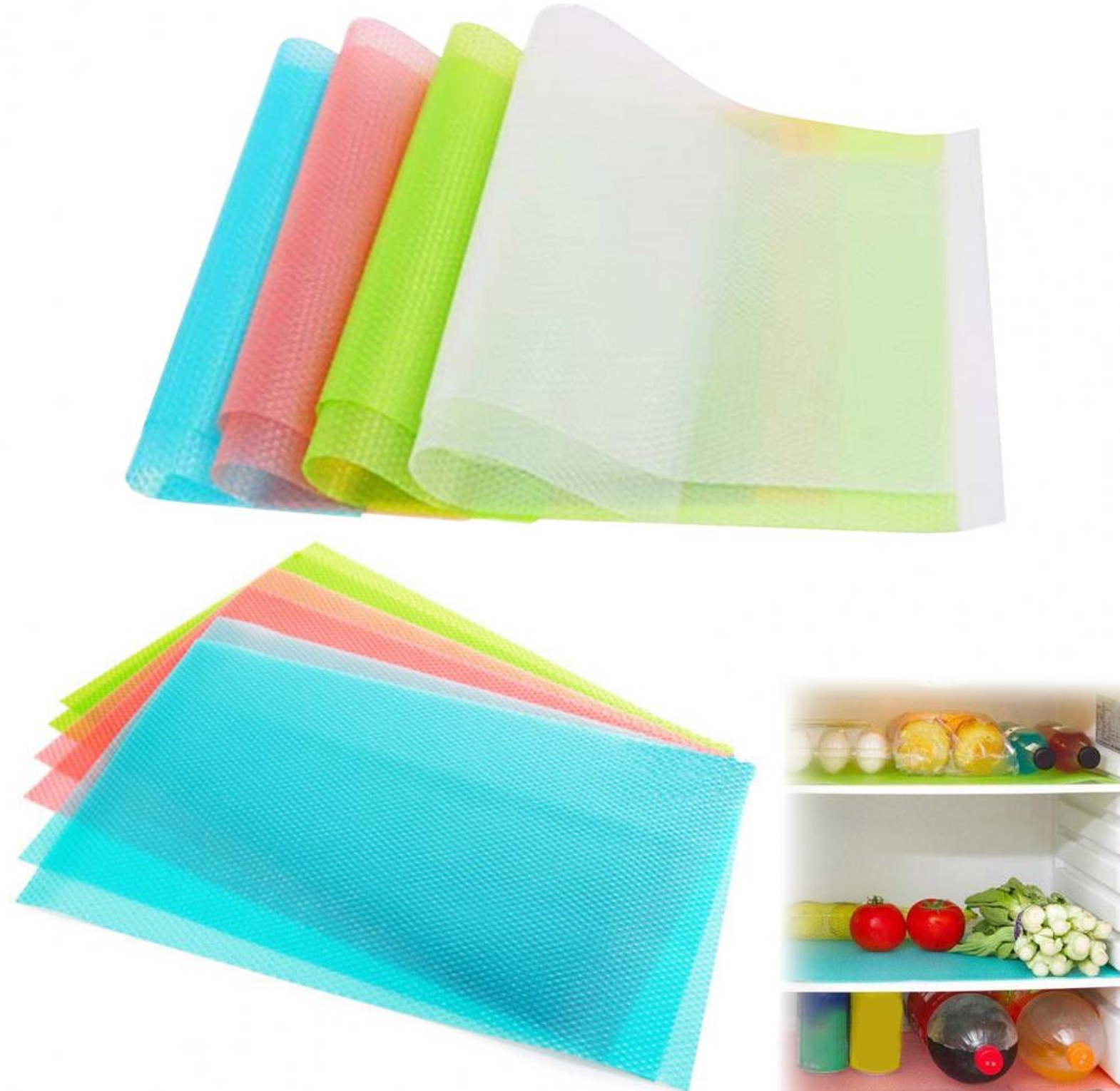 4 Piece Fridge Refrigerator Mats image