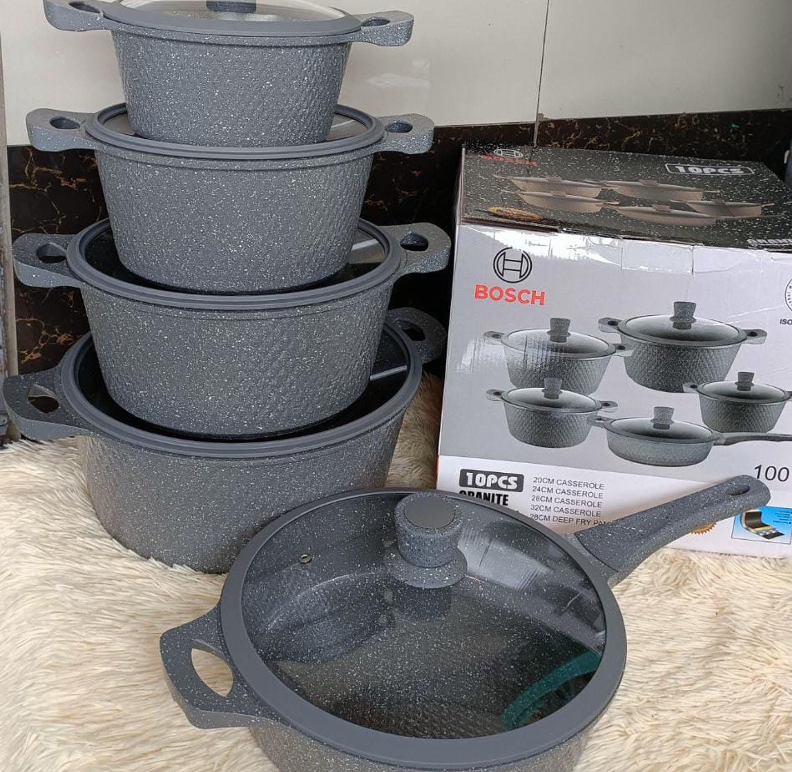 Bosch 11-Piece Granite Cookware Set image
