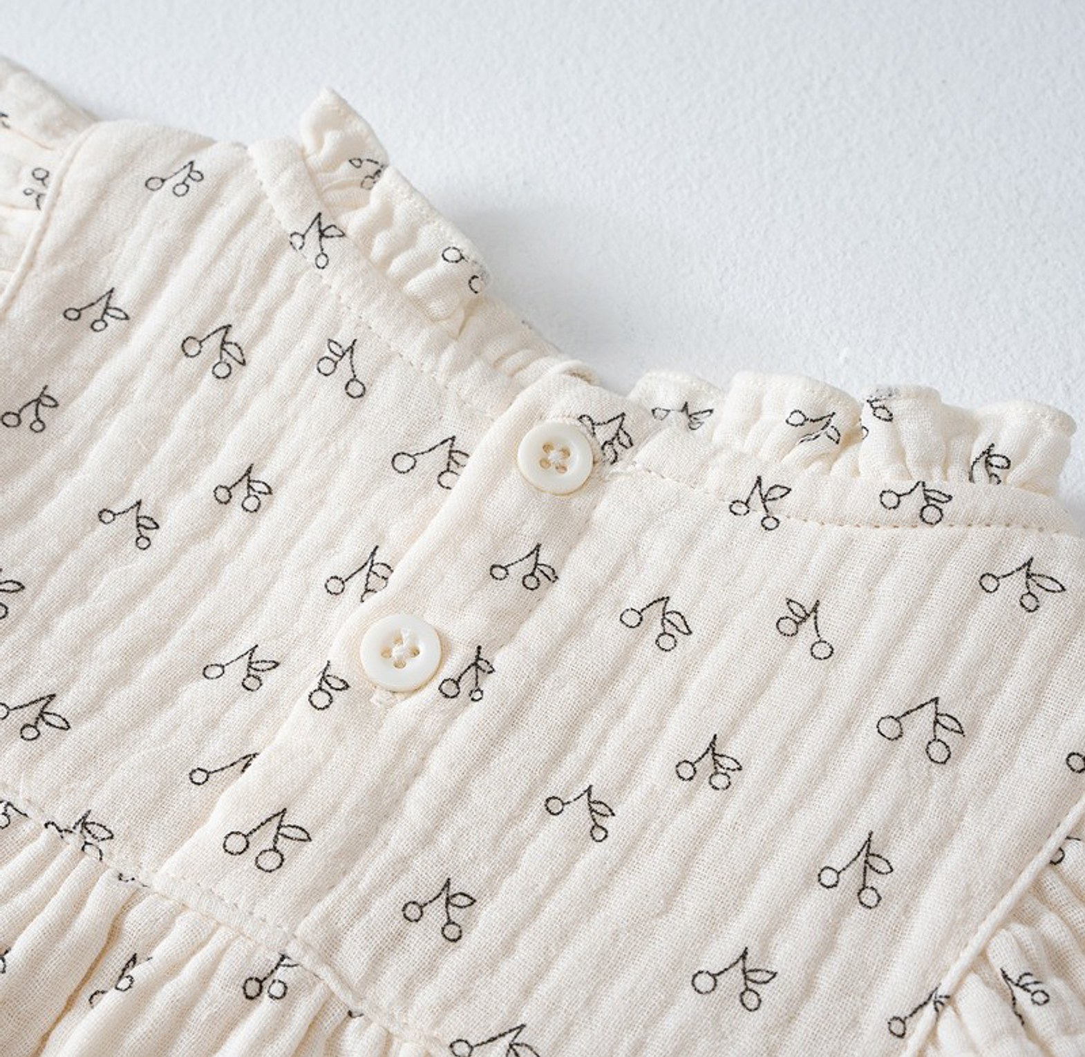 Serene Blossom Muslin Romper image