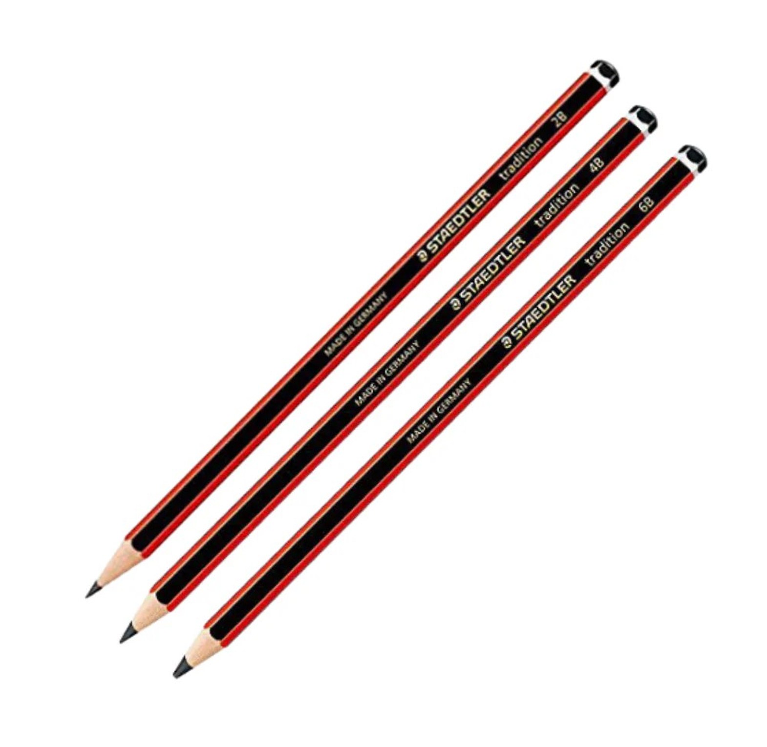 Platinum HB Pencils - Box of 12 with Free Sharpener & Eraser - Extra Dark Graphite School Stationery image