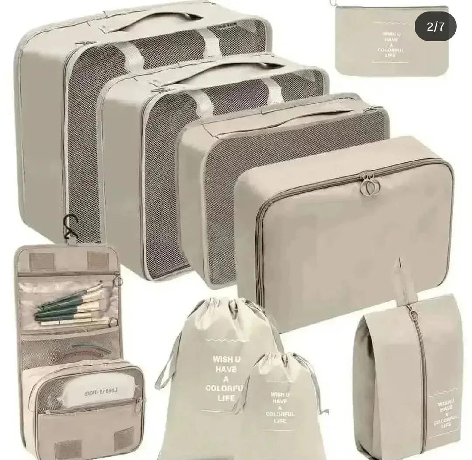 9 Pcs Luggage Travel Organizers image