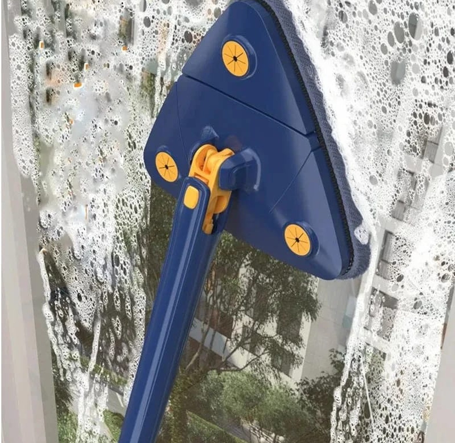 Long handle Triangular twist mop  image