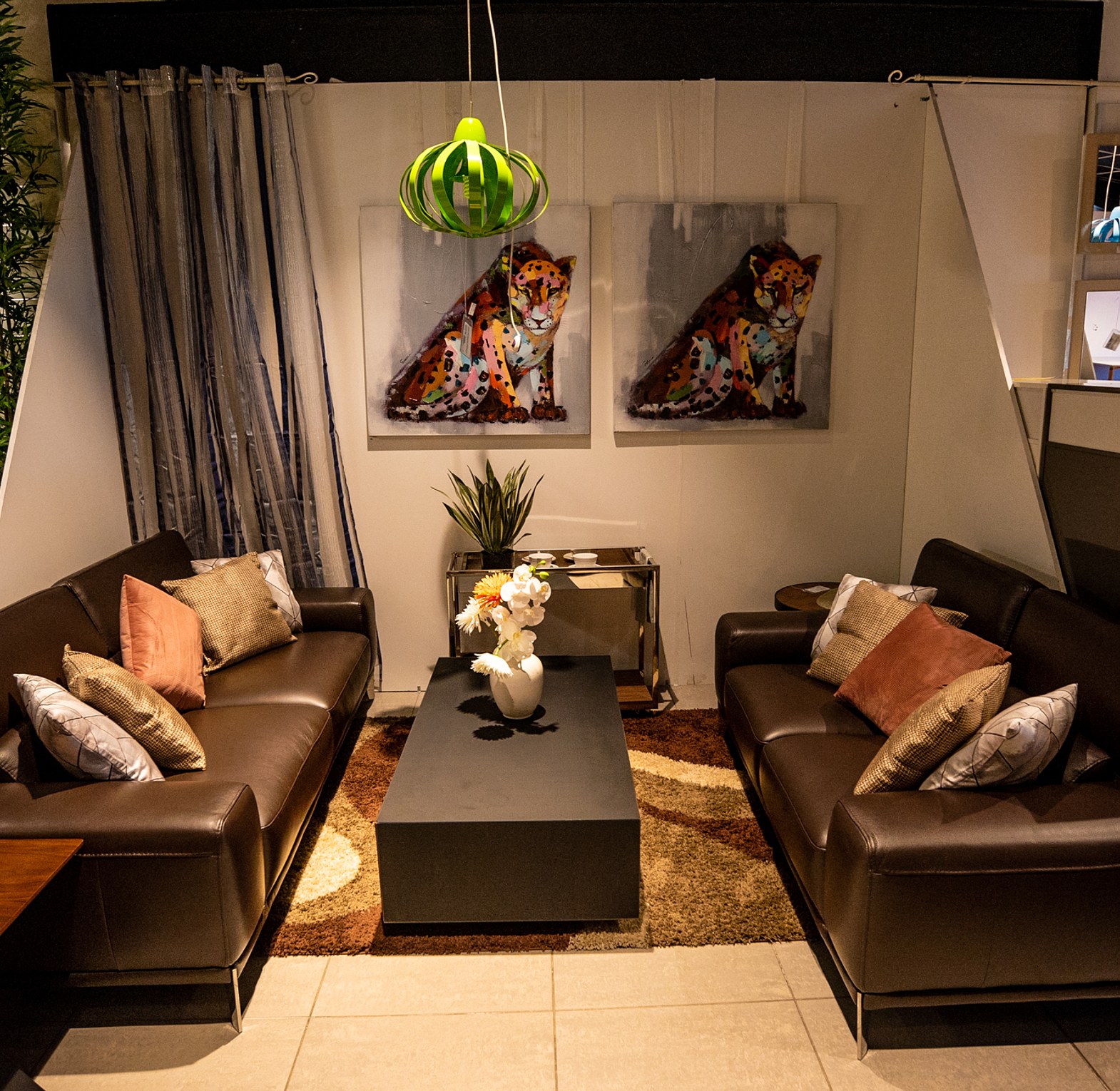 SOFA SET 3+2 LEATHER & SP image