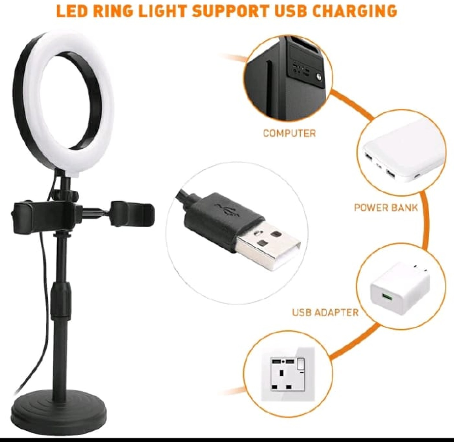 Ring Light 14Inch.  Tripod Stand and phone holder for live streaming, TikTok, photography, make up application for for live streaming, TikTok, photography, make up application image