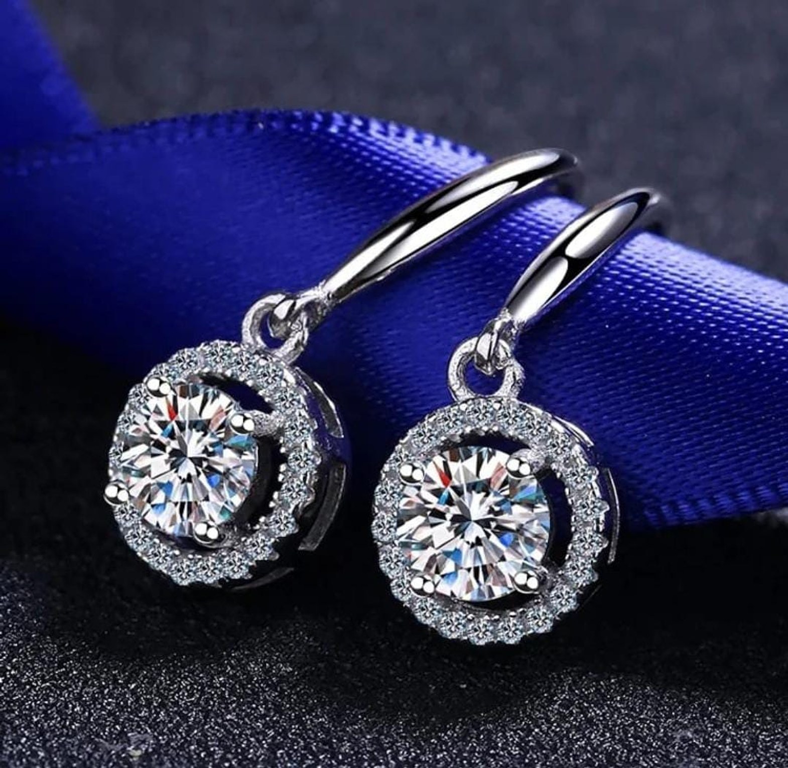 Silver Plated, Zirconia Earrings image