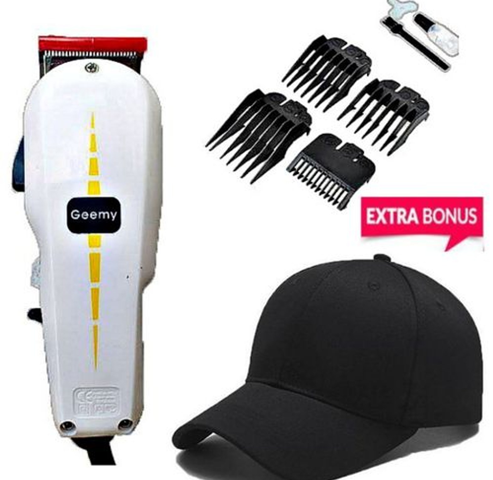 Geemy Hair Shaver & Beard Trimmer Barbering Machine + Free Cap AS A GIFT image