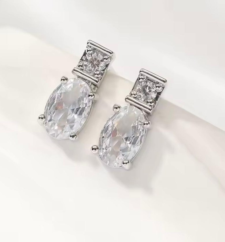 Oval Brilliance Drop Studs image