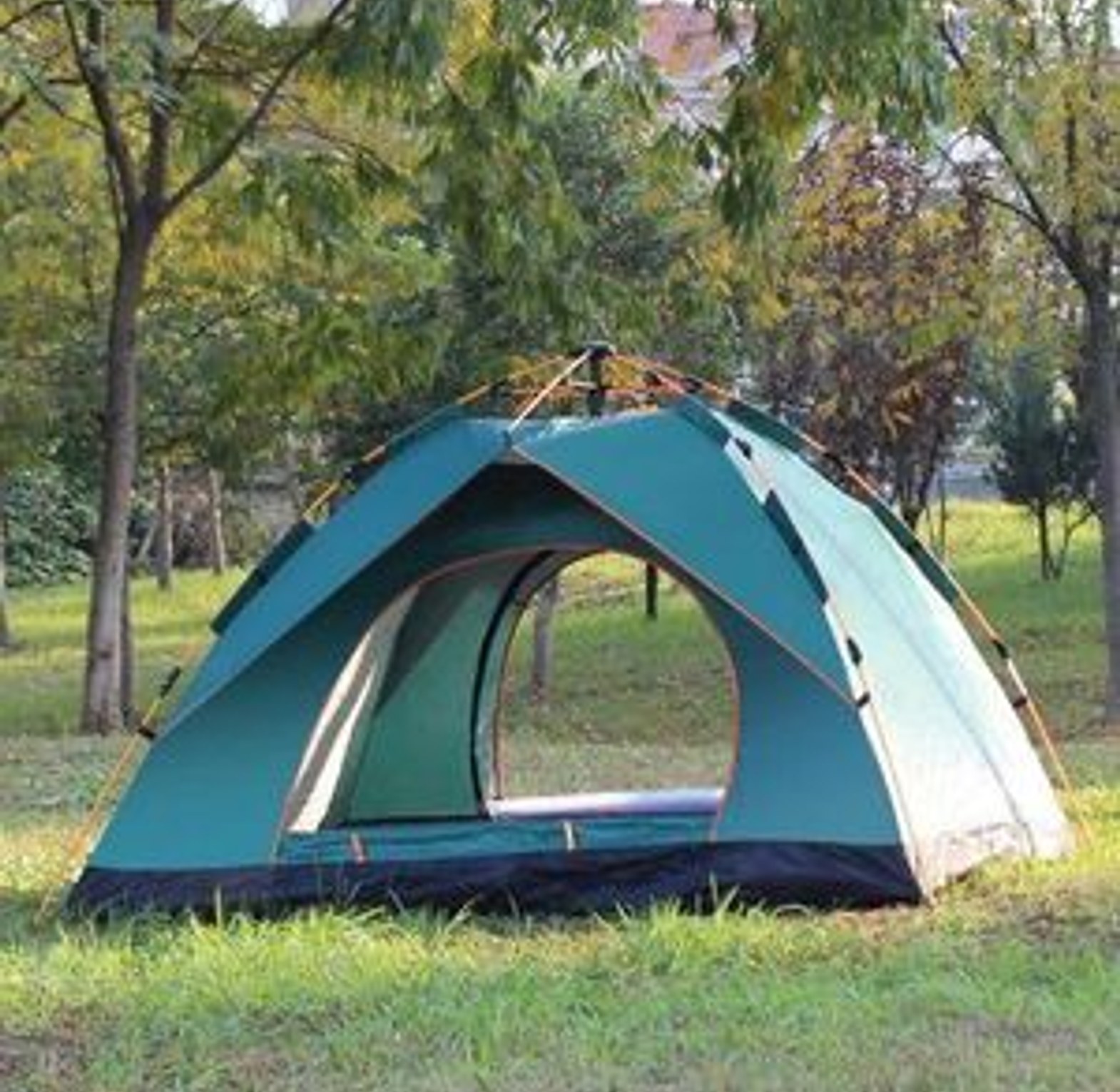 Camping Tent. 2-4 People Automatic Waterproof Camping Tent image