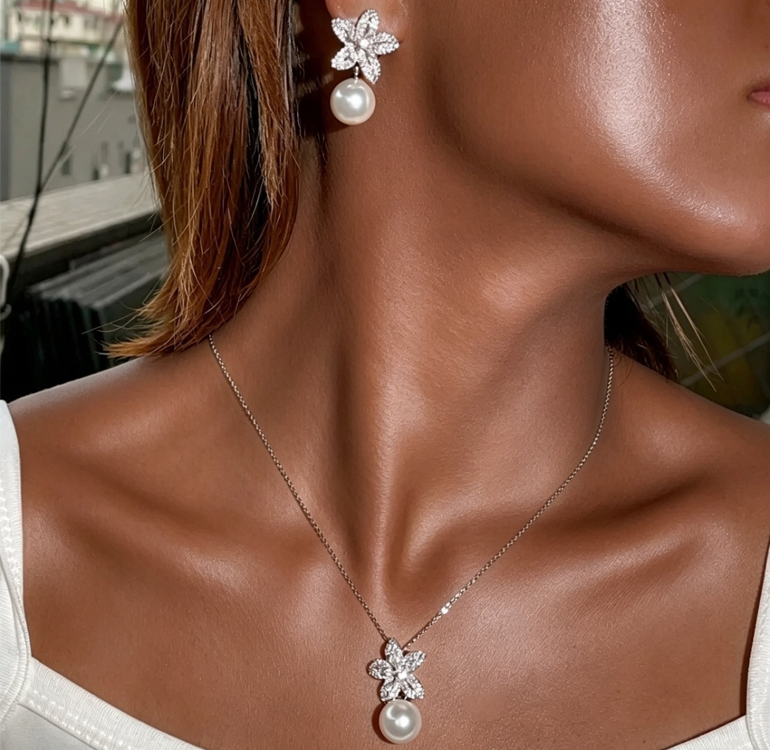 Pearl Blossom Luxury Jewelry Set image