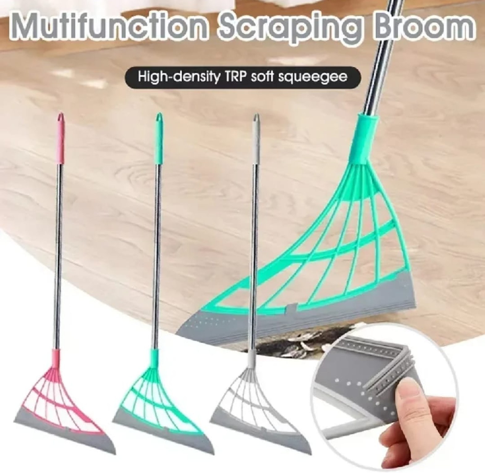 Silicone Floor and Window Cleaning Squeegee image