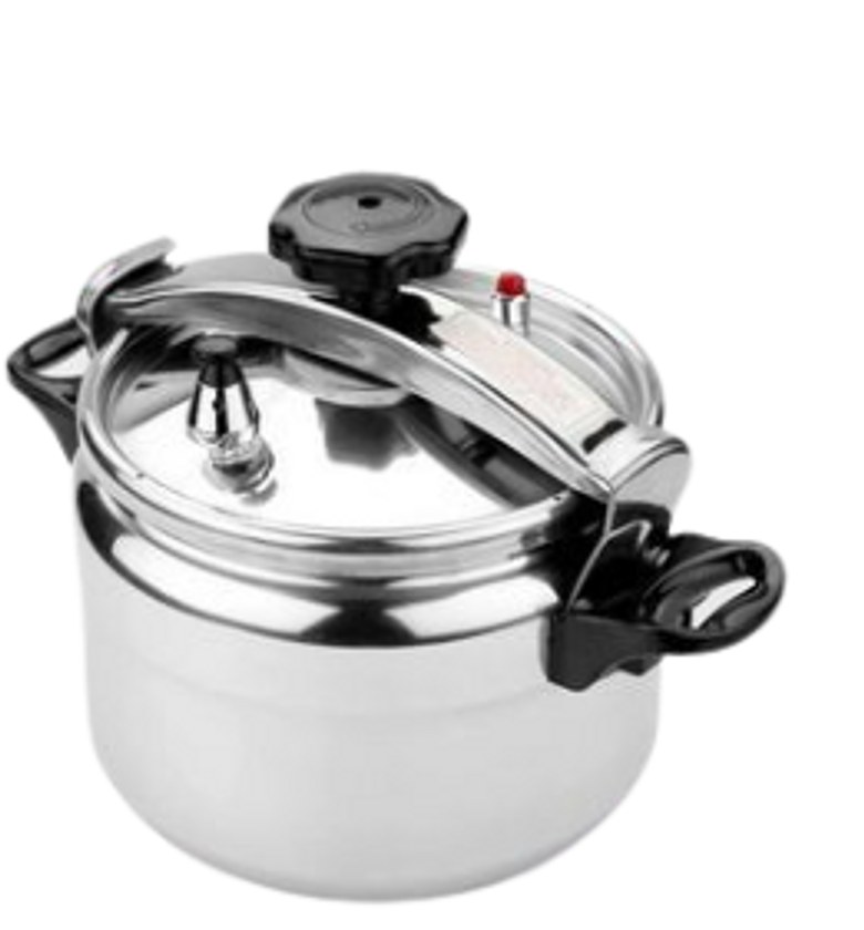 Pressure Cooker. Nunix Aluminum Pressure Cooker - Explosion Proof - 9/11/15 Litres - Silver image