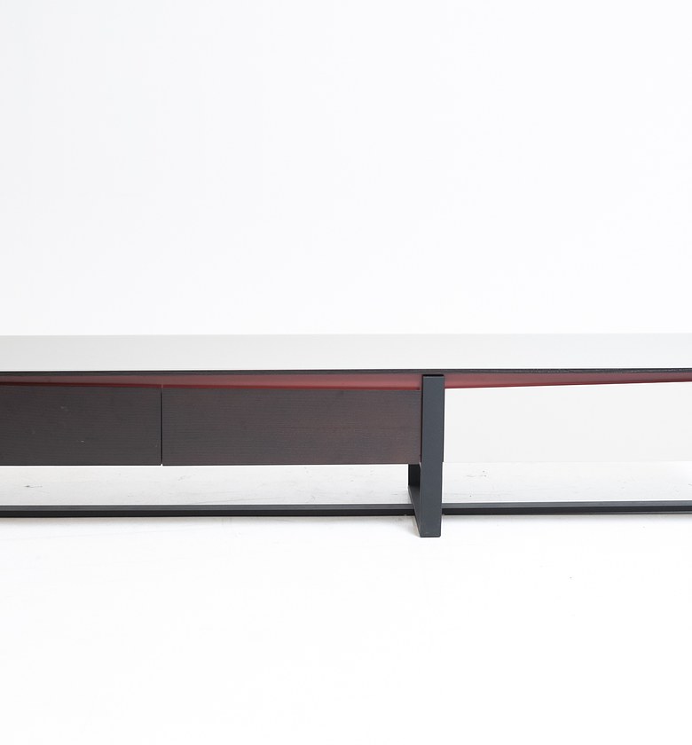 TV CABINET MATERIAL: MDF+WOOD VEENER image
