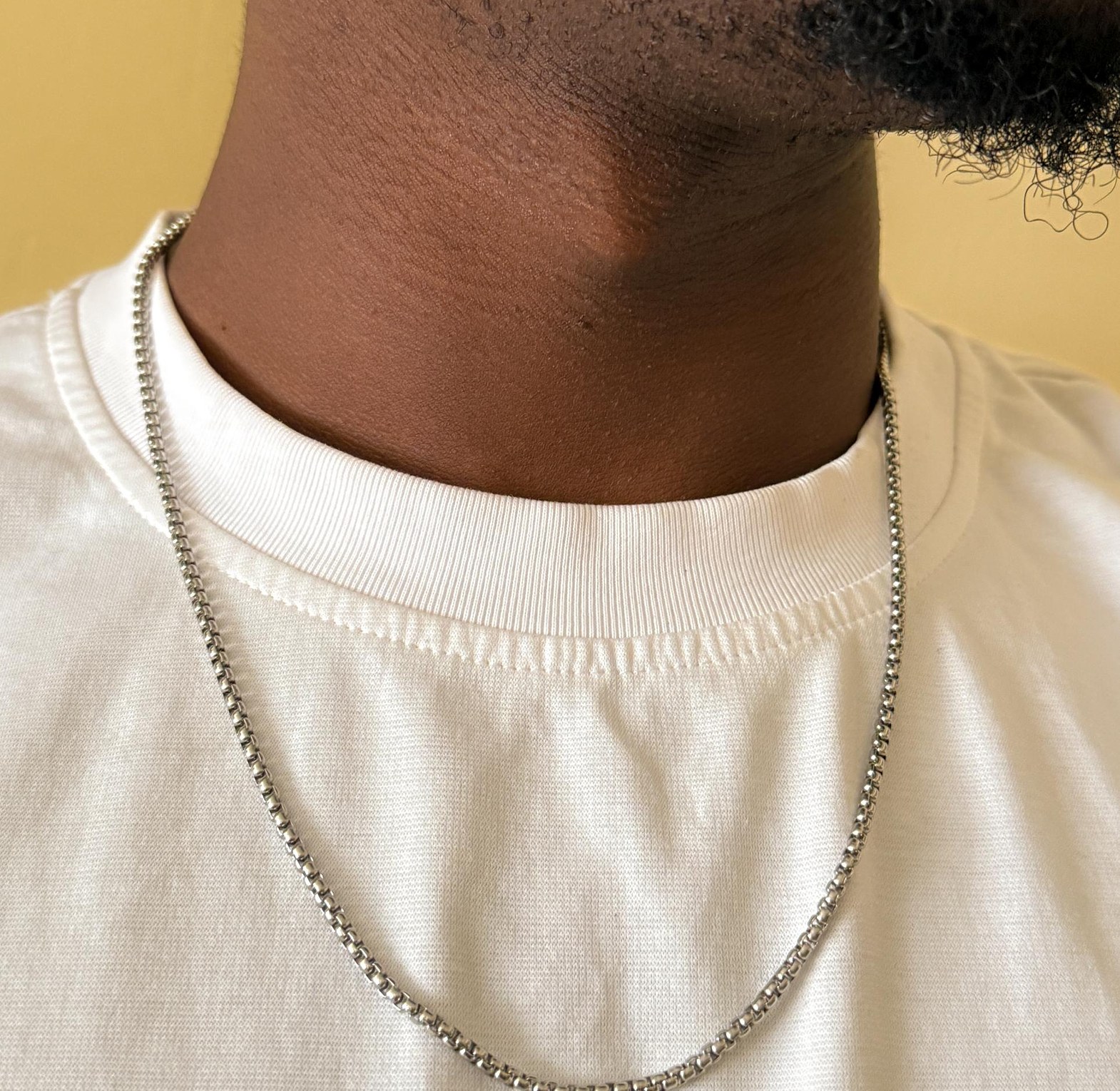 2MM boxy chain silver image