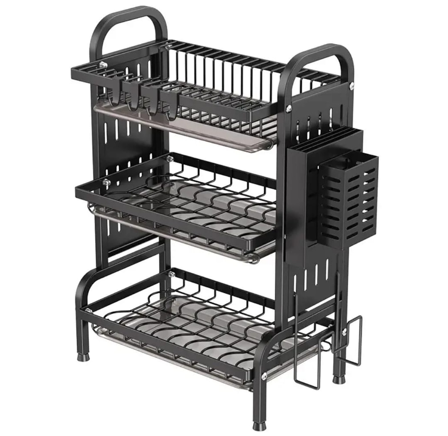 Kitchen Dish Bowl Drainer Storage Rack  image