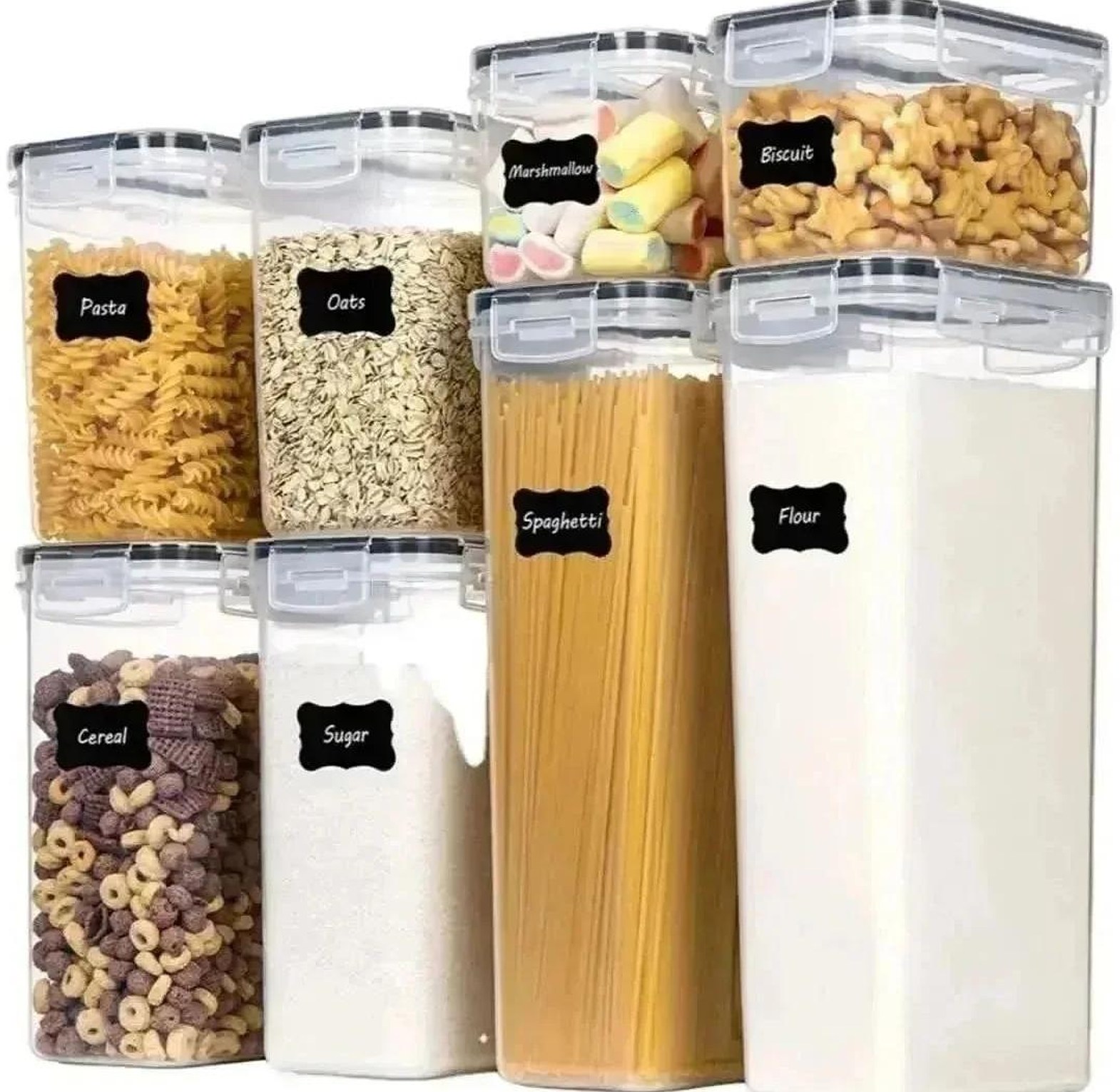 8 pcs Food/Pantry Storage Containers image